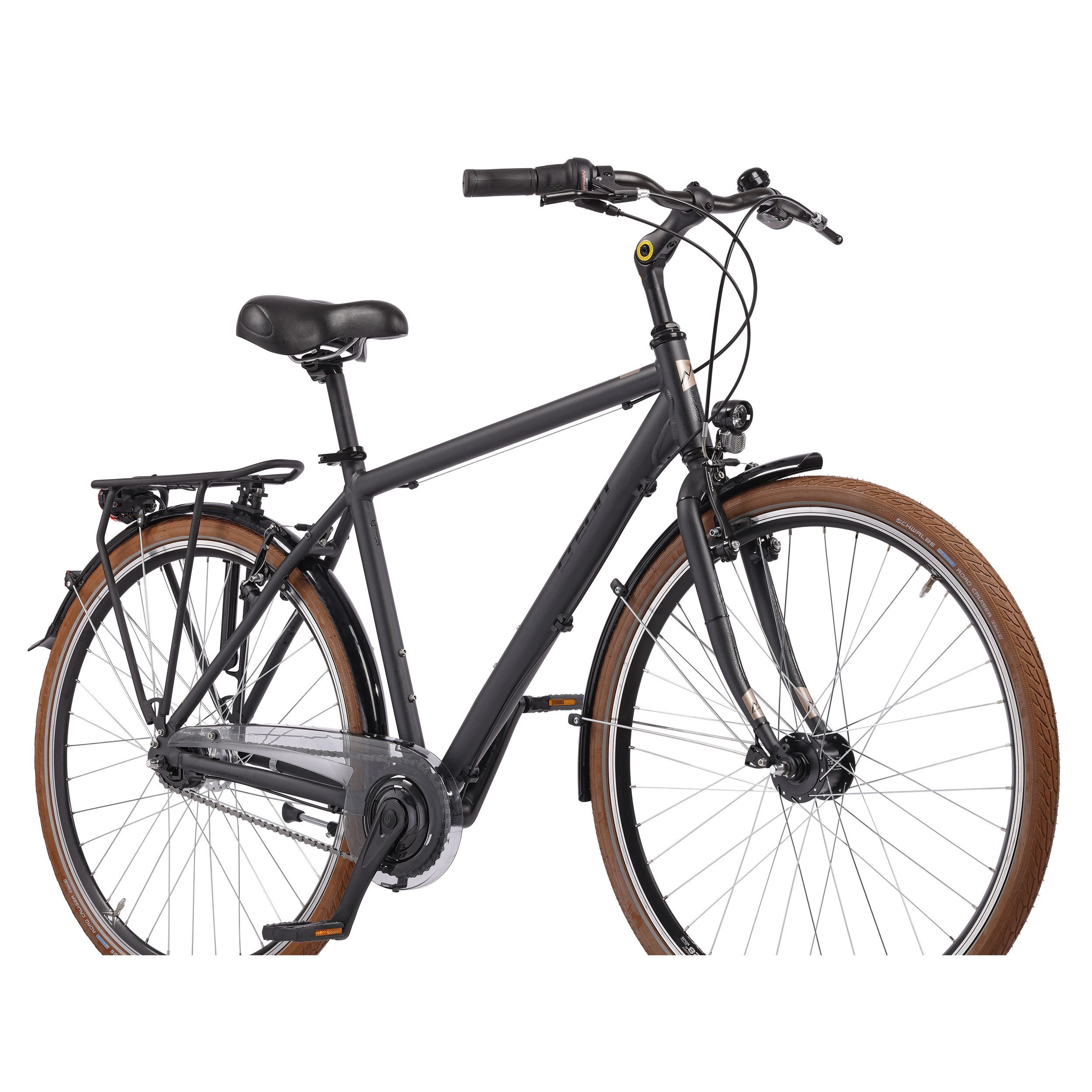 Airtracks Cityrad 28 Zoll Herren City Fahrrad CITERRA SL3 Trekking Bike, 7 Gang Shimano NEXUS Schaltwerk, Nabenschaltung, (Shimano Nexus 7), Schwarz - Rahmenhöhen 48cm, 52cm, 56cm und 60cm - Modell 2026