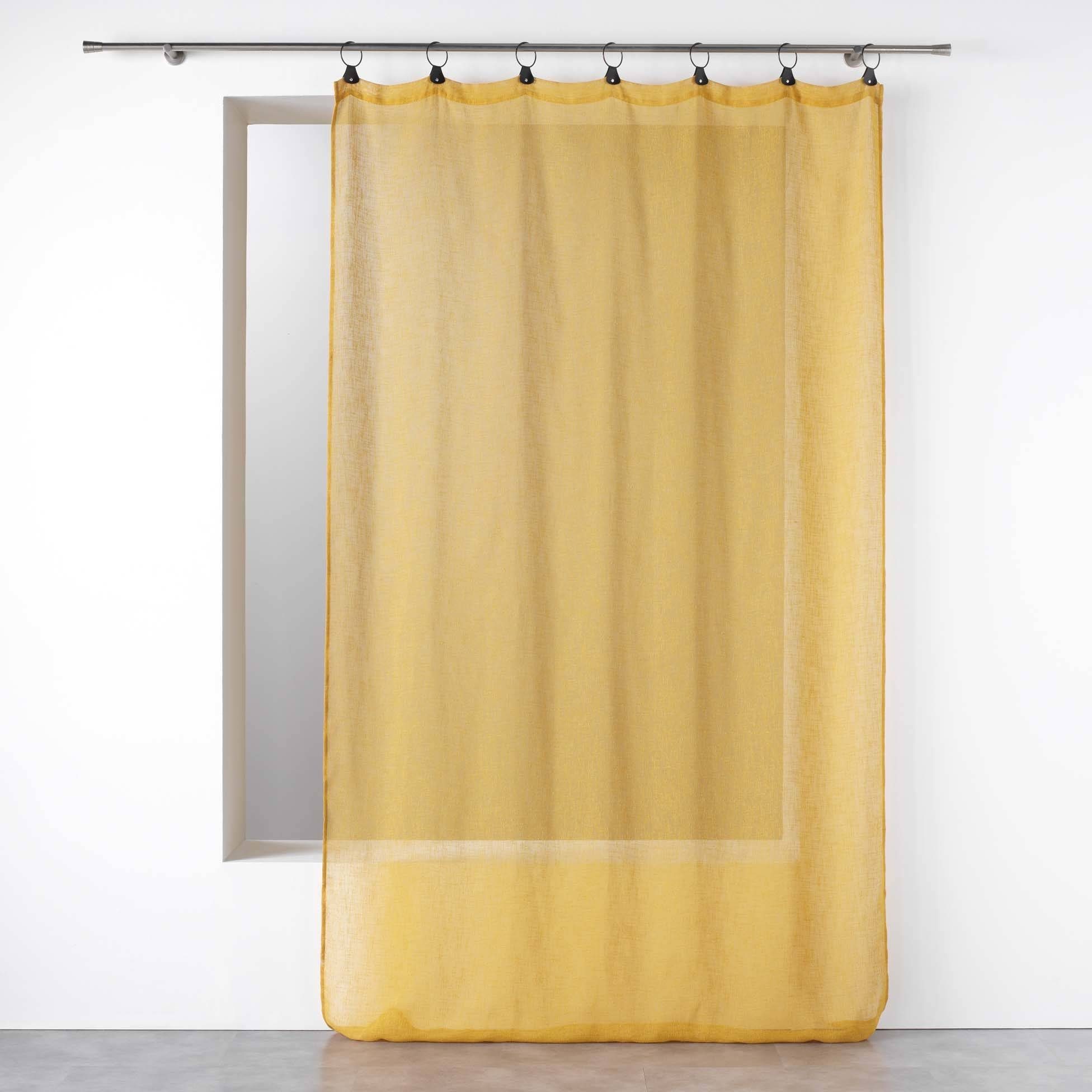 Vorhang, Douceur d'intérieur, Schlaufen (1 St), modern Gelb