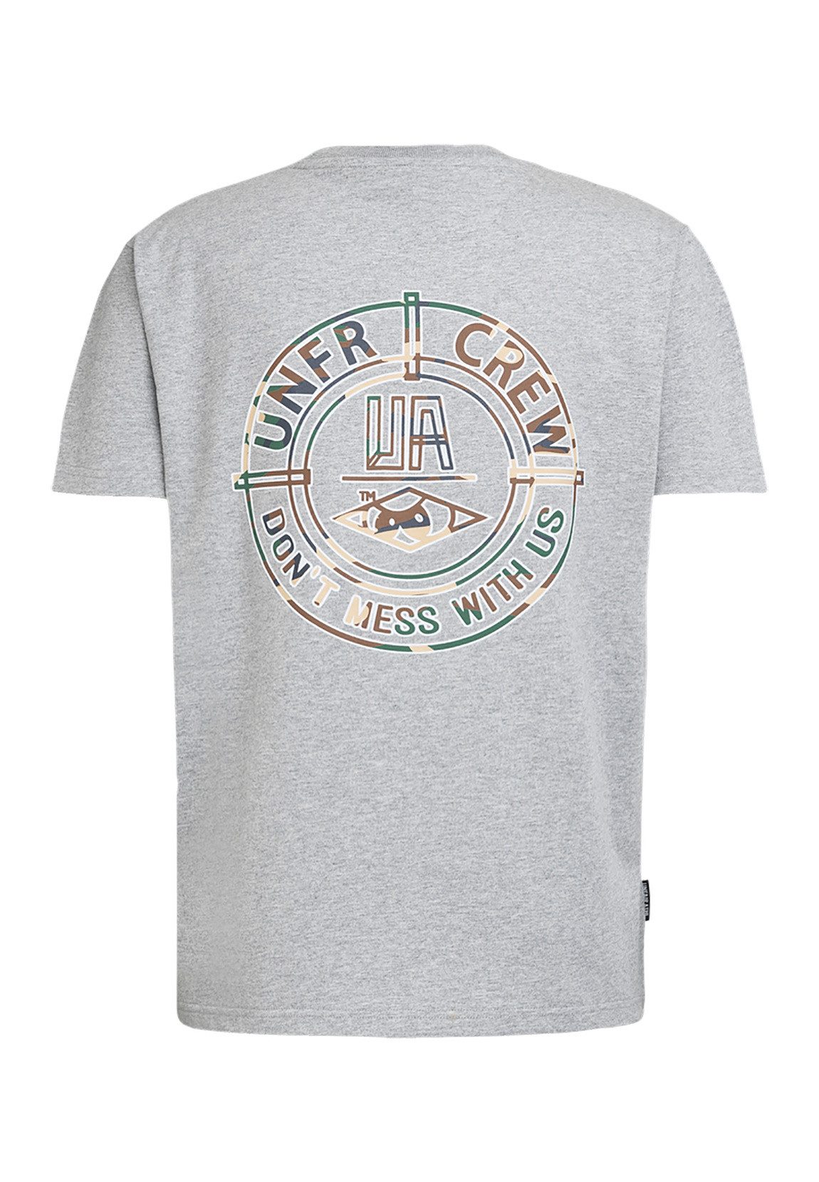 Unfair Athletics T-Shirt Unfair Athletics Herren T-Shirt DMWU CAMO BP UNFR24-208 Heather Grey