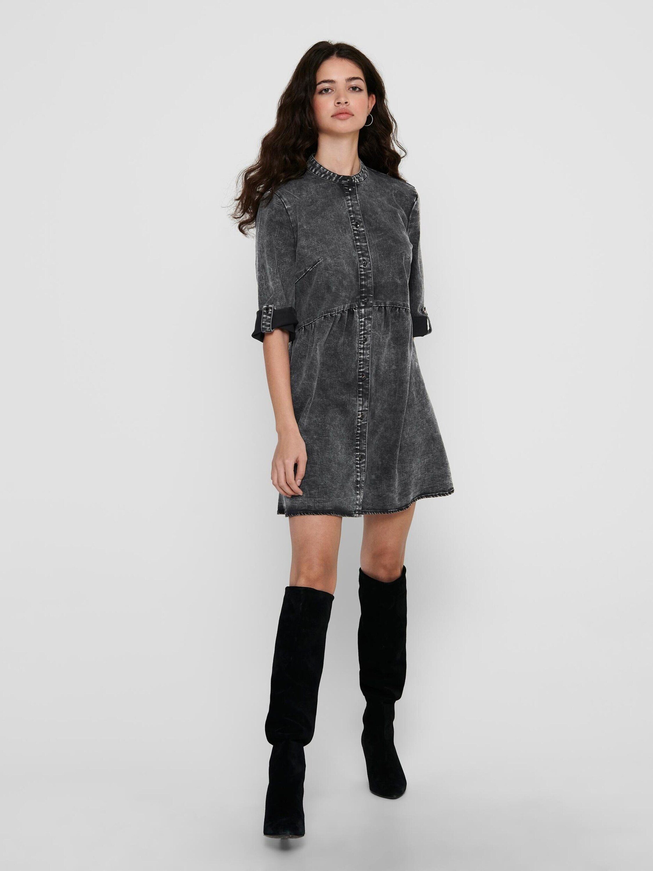 ONLY Blusenkleid CHICAGO (1-tlg) Falten