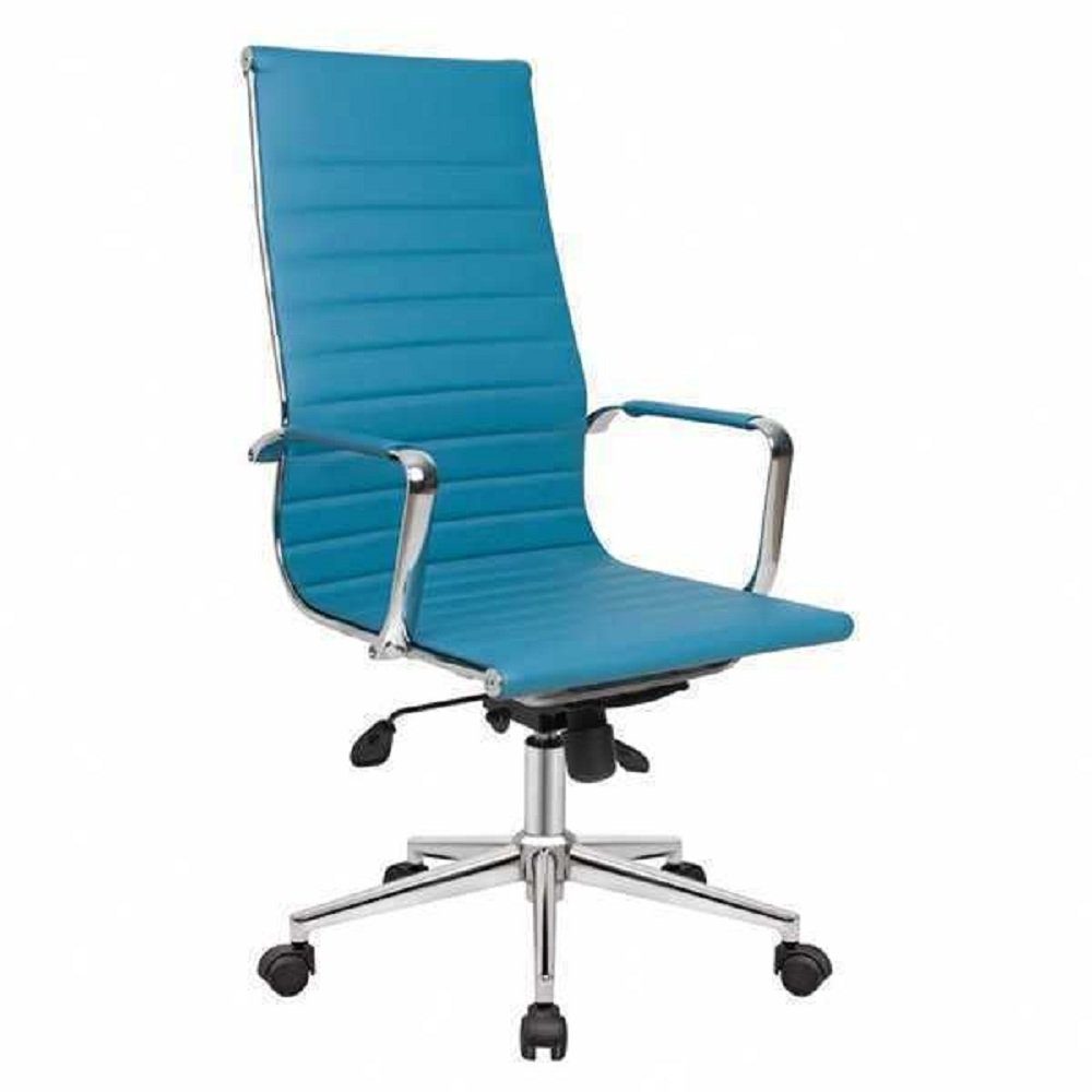 JVmoebel Bürostuhl Bürostuhl Gaming Stuhl Blau Bürostuhl Schreibtisch Drehstuhl Boss (1 St), Made in Europa