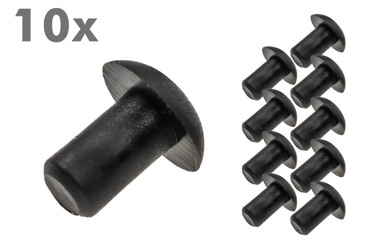 Non-Branded Fahrradrahmen 10 Stück Abdeck Kappe 5mm KFZ Fahrrad Rahmen Blind Stopfen
