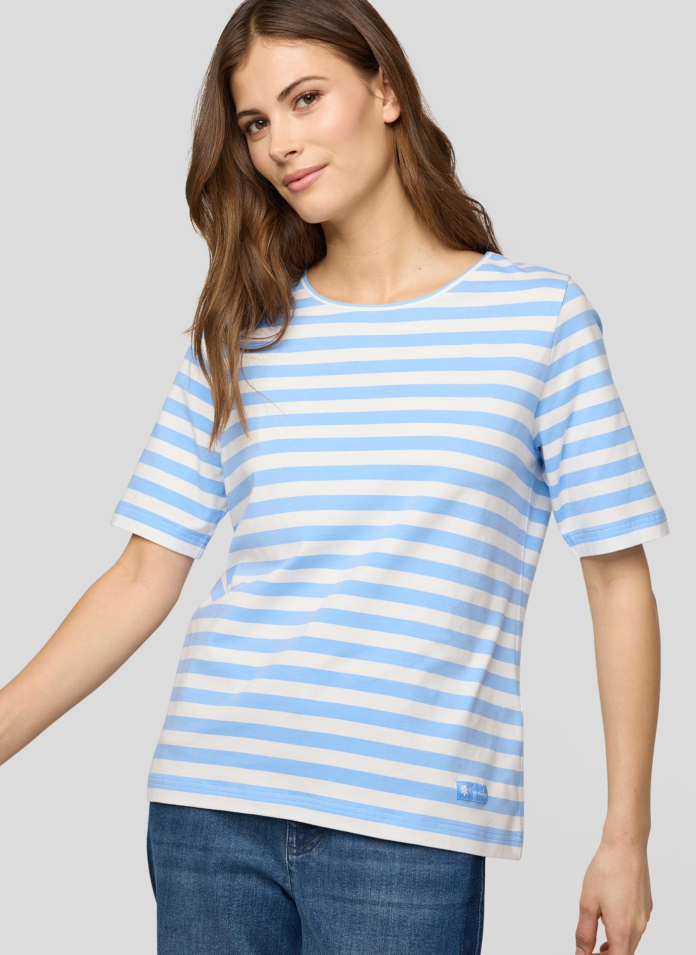 Rabe Print-Shirt im Streifen-Look