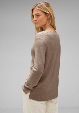 STREET ONE Strickpullover mit Seitenschlitzen