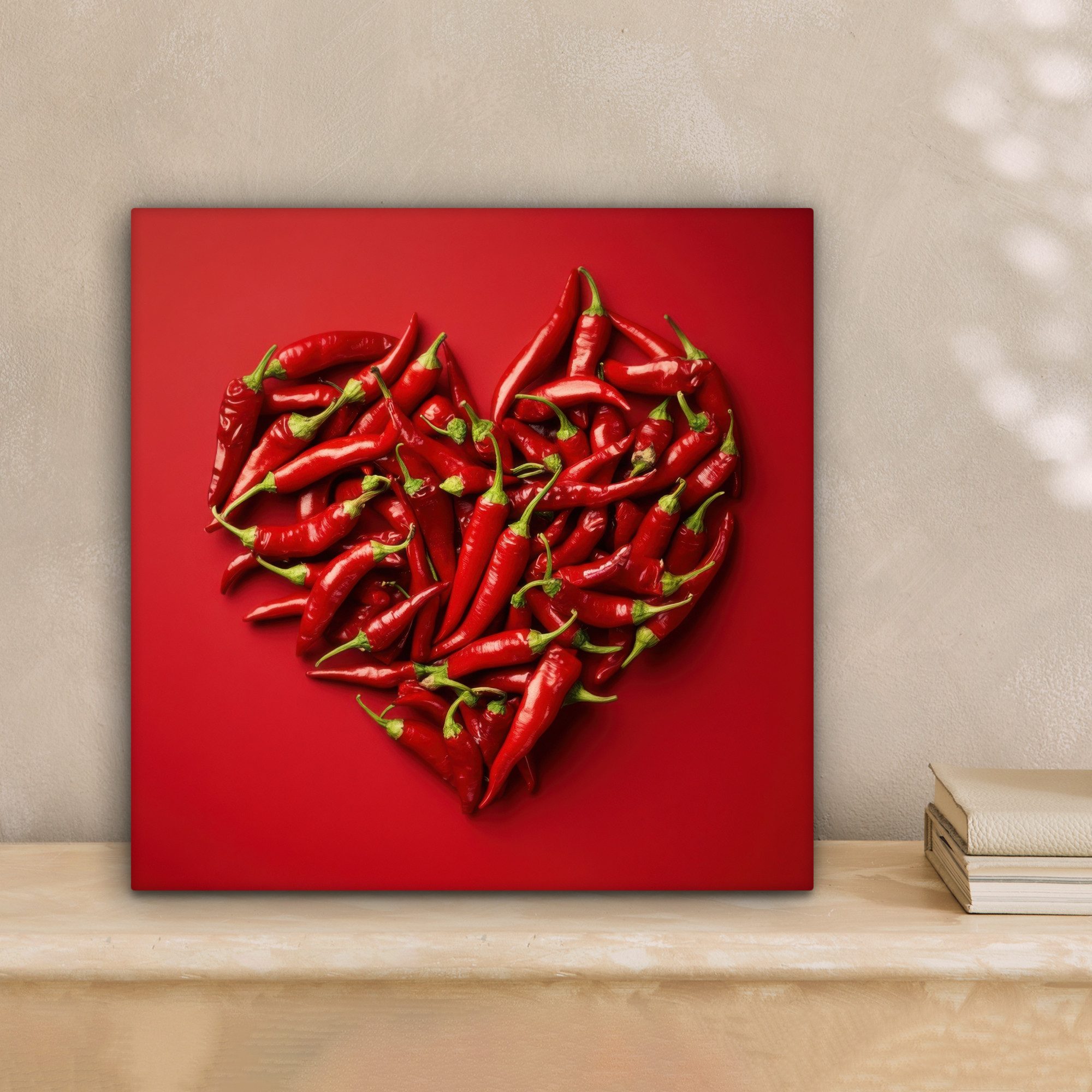 OneMillionCanvasses® Leinwandbild Paprika - Rot - günstig online kaufen