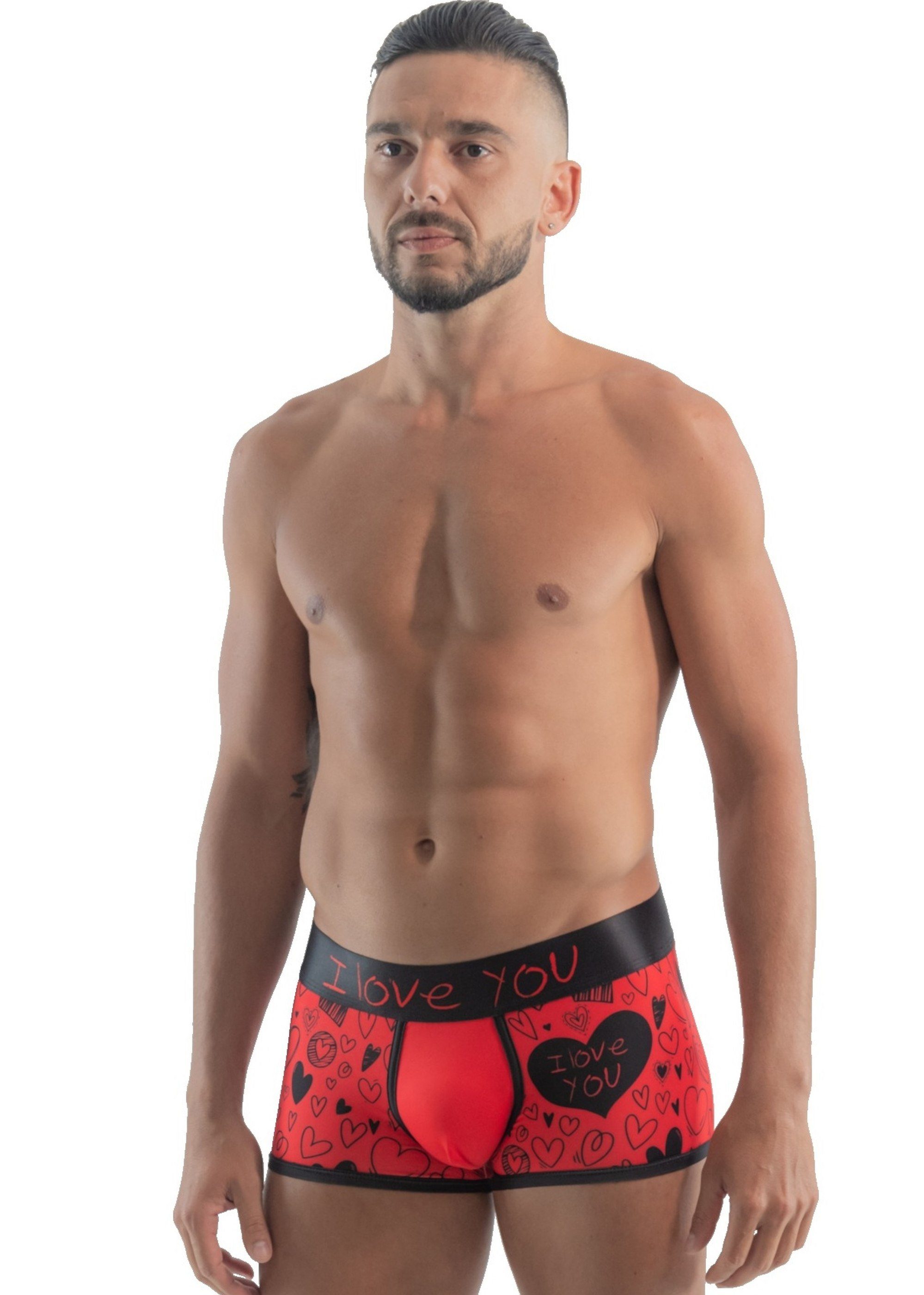 Geronimo (Boxer, Lovers Boxer 1-St) erotisch Red Boxershorts Fashion