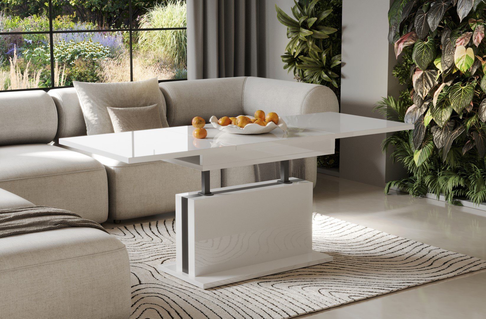 Endo-Moebel Couchtisch Solaris 110-170 cm Doppellift günstig online kaufen