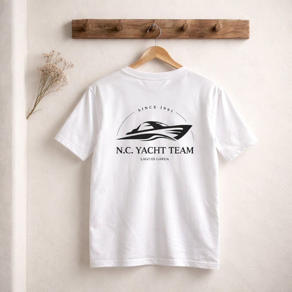 n.c. T-Shirt maritimes Rundhalsshirt aus feiner Baumwolle