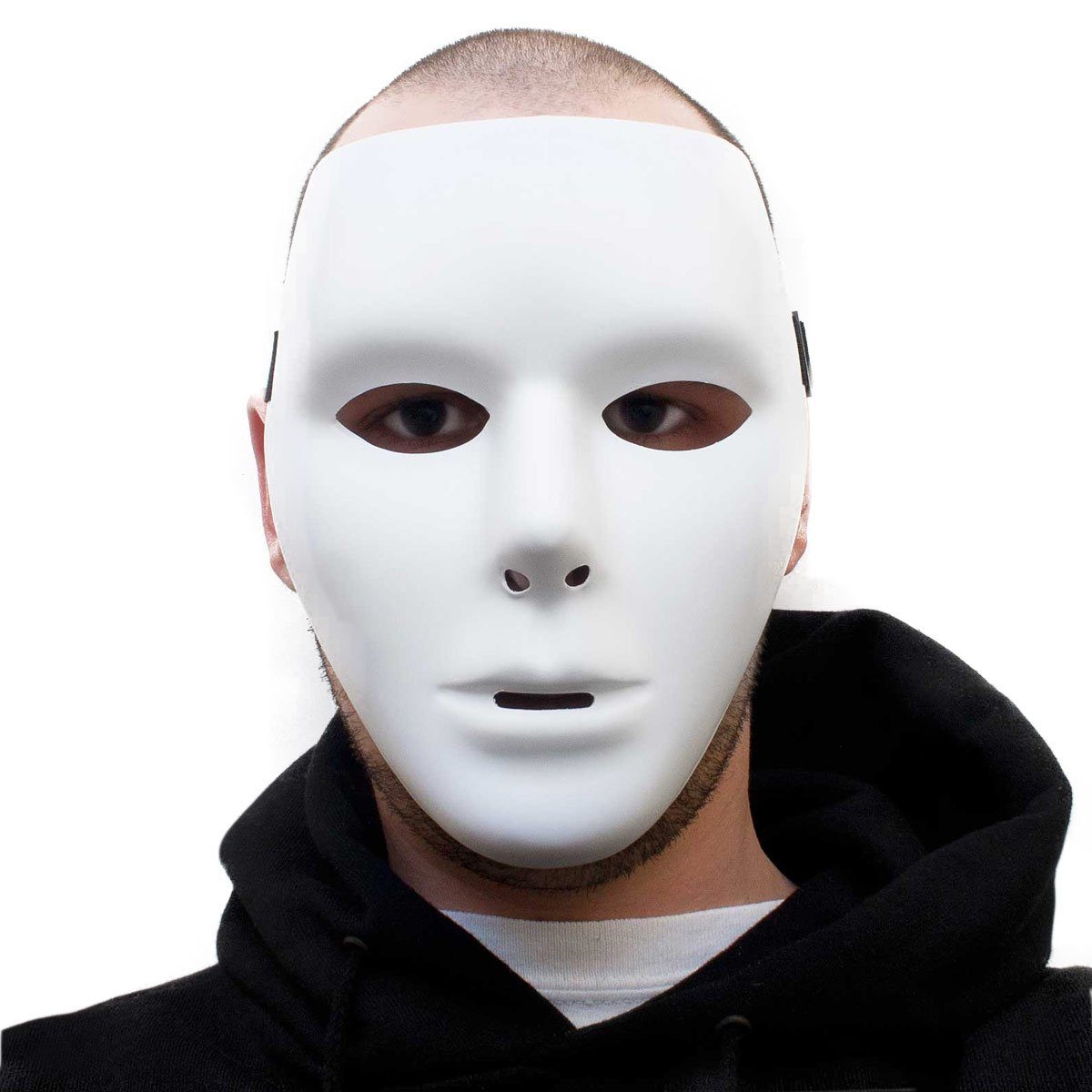 Goods+Gadgets Verkleidungsmaske GOODS+GADGETS Weiße Phantommaske – Halloween & Faschingsmaske, Venezianische Faschingsmaske