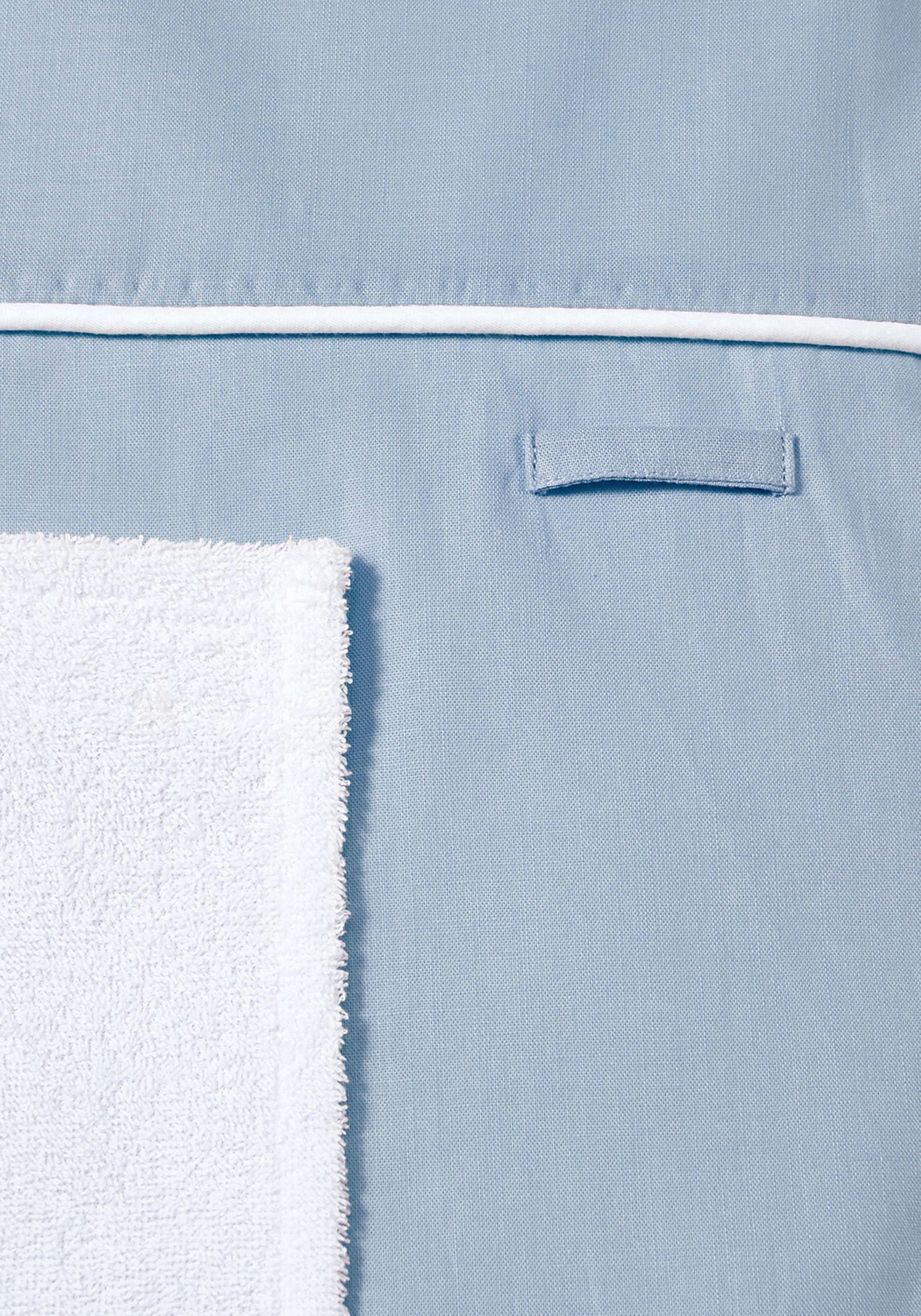 Nordic Coast Company Wickelauflage, Handtuch [70x80 Wickelunterlage cm] 100% Wickelauflage Grau Wechselbares Wickeltischauflage Baby Baumwolle Blau zertifizierte