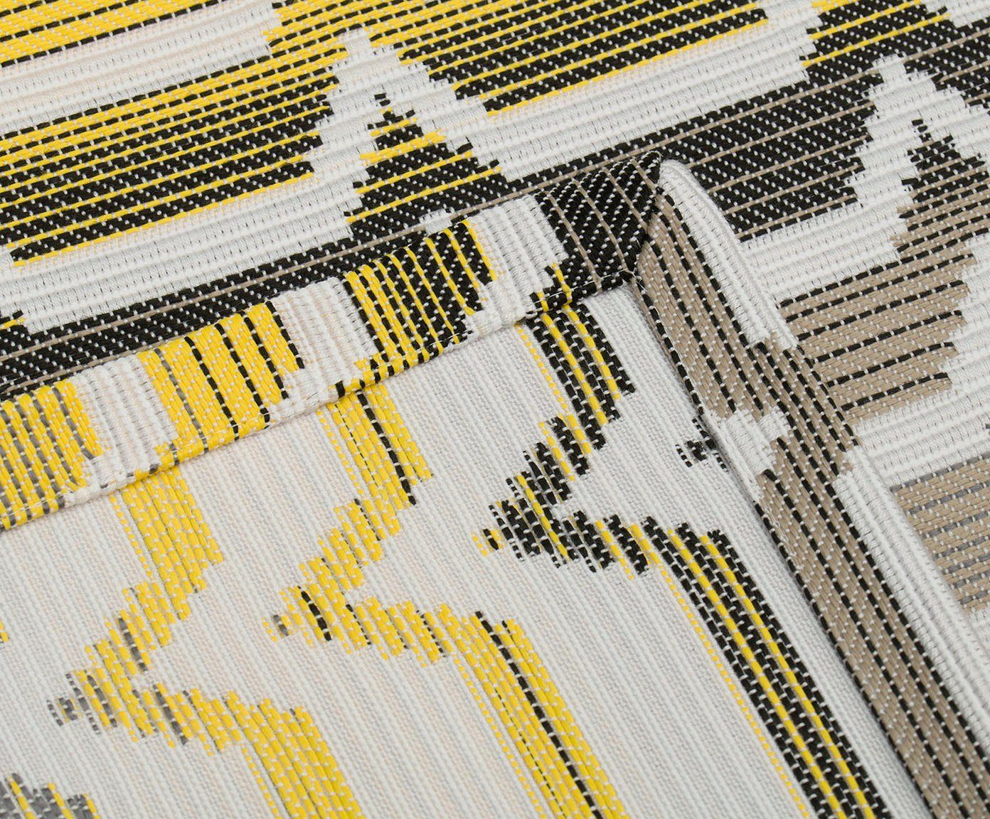 anthrazit, Tischläufer (1-tlg) gelb, Gözze taupe Naxos