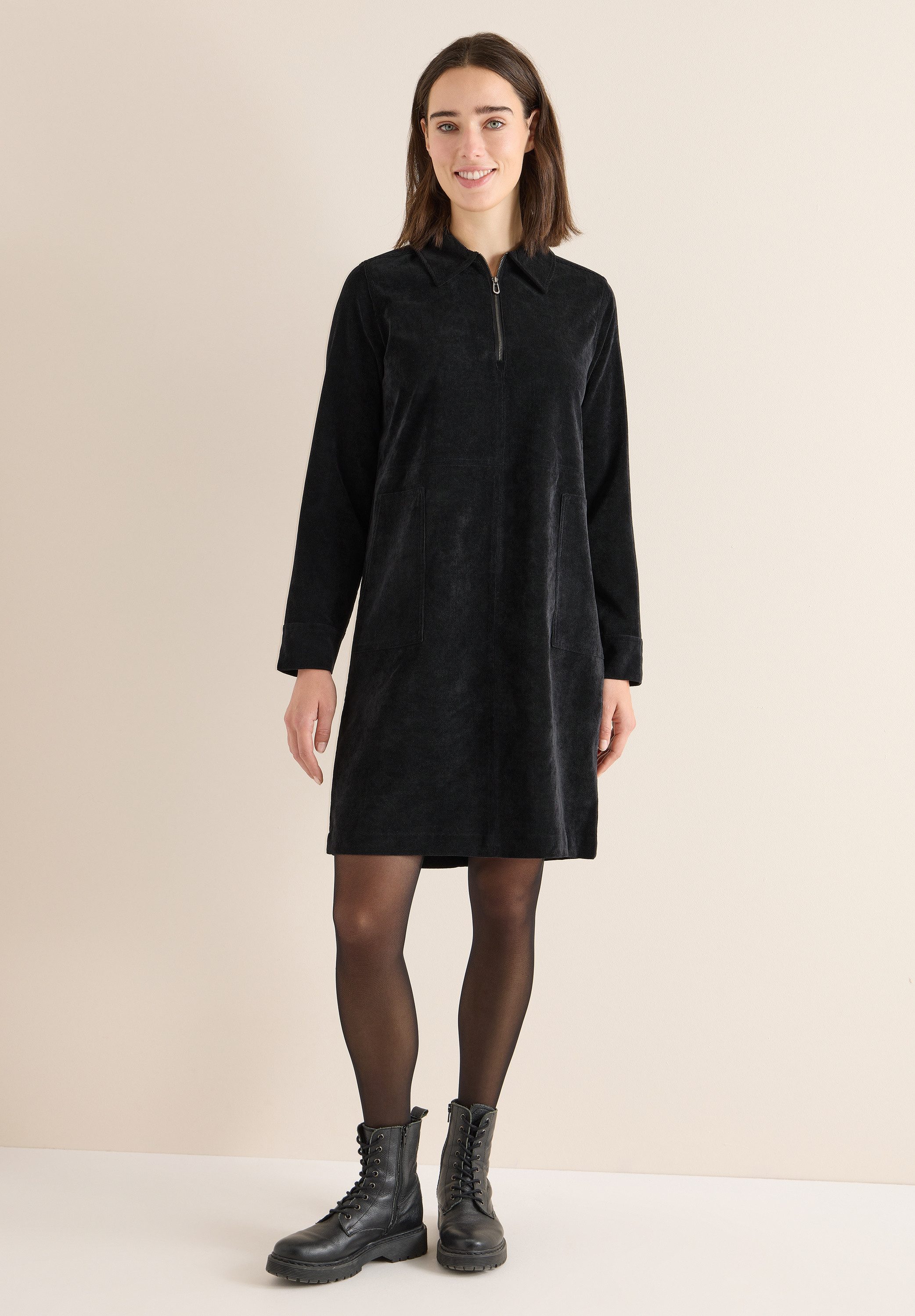 CECIL Midikleid mit Reißverschluss-Detail