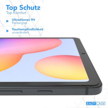 EAZY CASE Schutzfolie Schutzglas für Samsung Galaxy Tab S6 Lite, 10,4 Zoll Panzerglas Displayfolie Tabletschutz Glasfolie Kratzschutz
