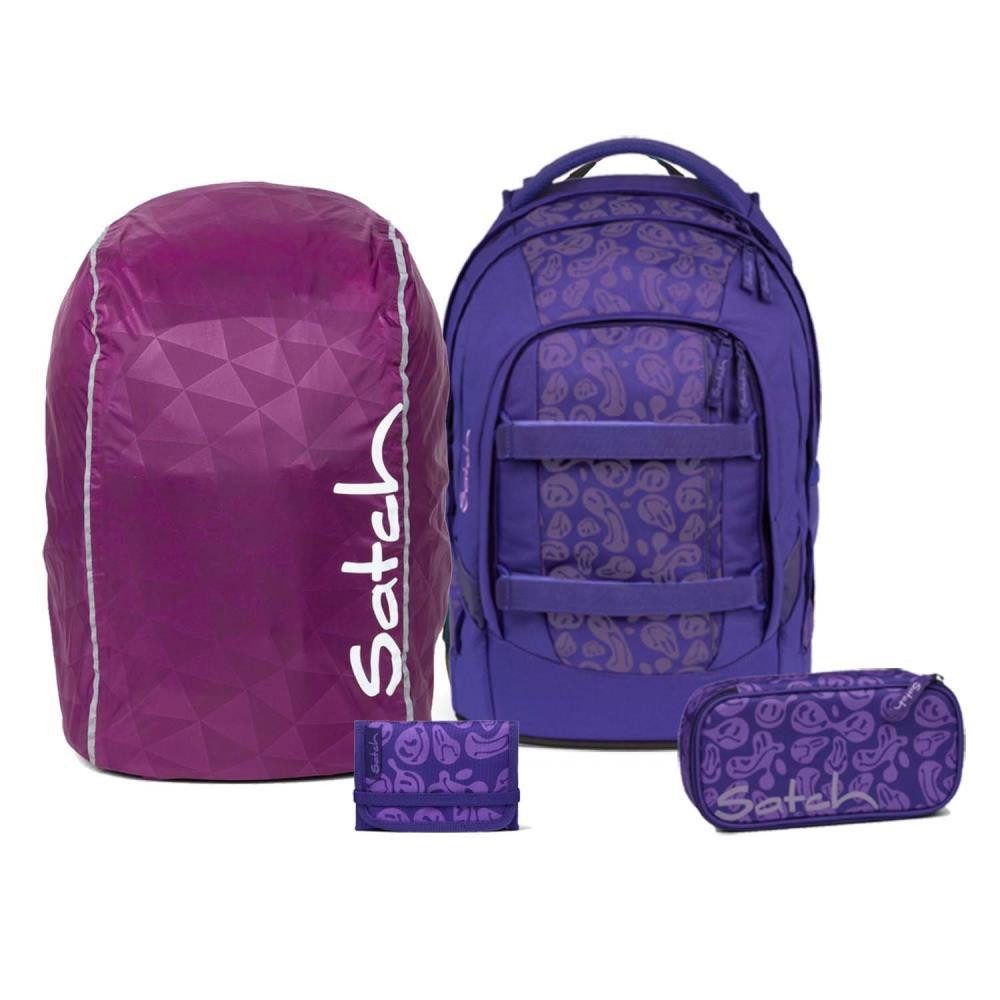 Satch Schulrucksack Pack (Streetwalk Edition, inkl. Schlamperbox, Geldbörse und Regenhülle)