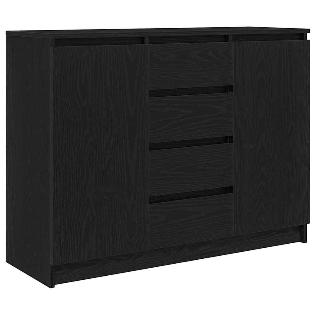 vidaXL Sideboard Sideboard mit Schubladen Schwarz günstig online kaufen