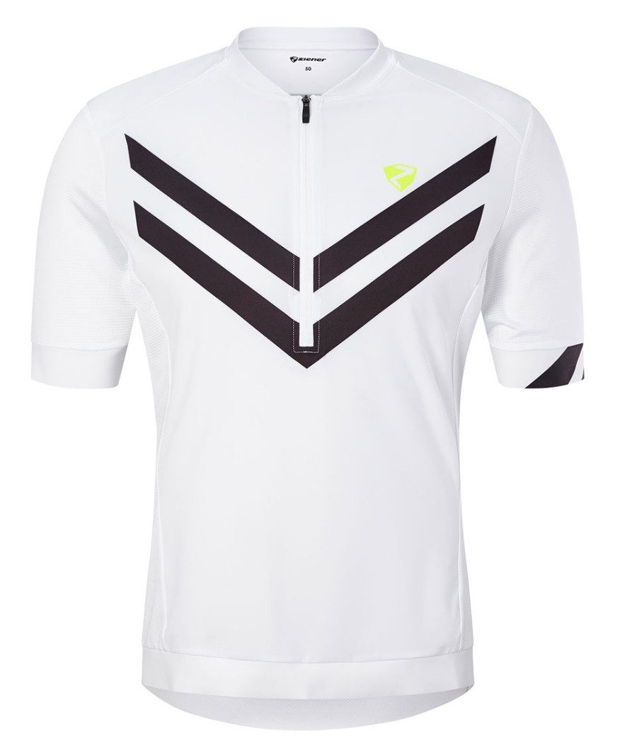 Ziener T-Shirt Nelis (Front-Reißverschluss, dreier Rückentasche, Mesheinsätze)