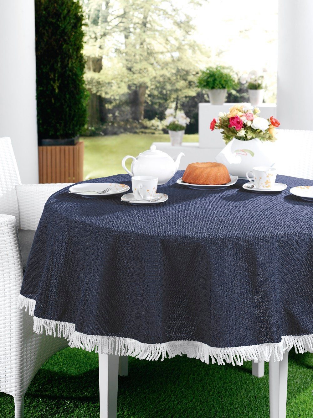 Giantore Gartentischdecke Gartentischdecke rund günstig online kaufen