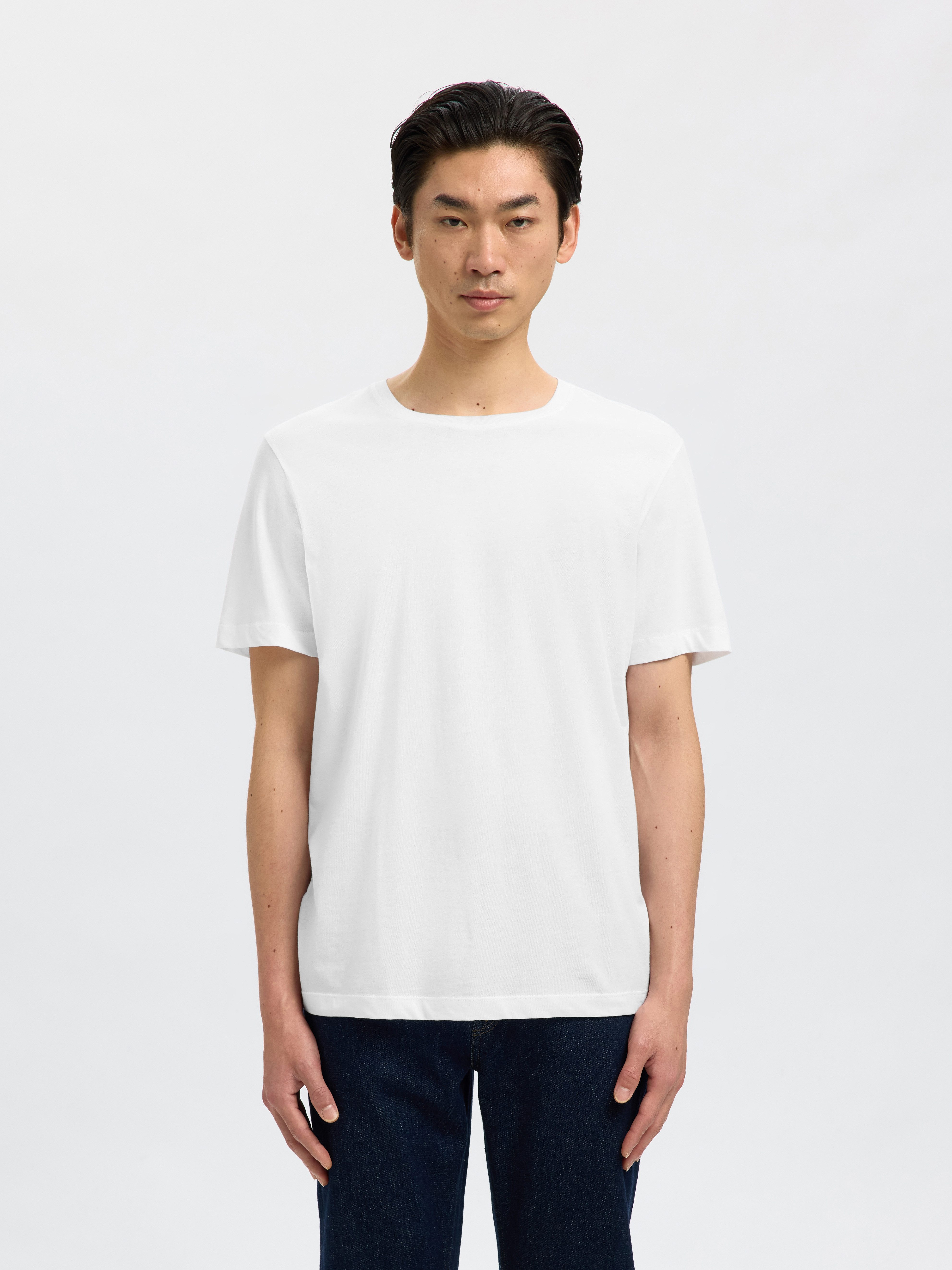 Selected Rundhalsshirt SLHCORMAC SS O-NECK TEE 3-PACK NOOS (Packung, 3-tlg) Baumwolle, normal geschnitten, 3-er Pack