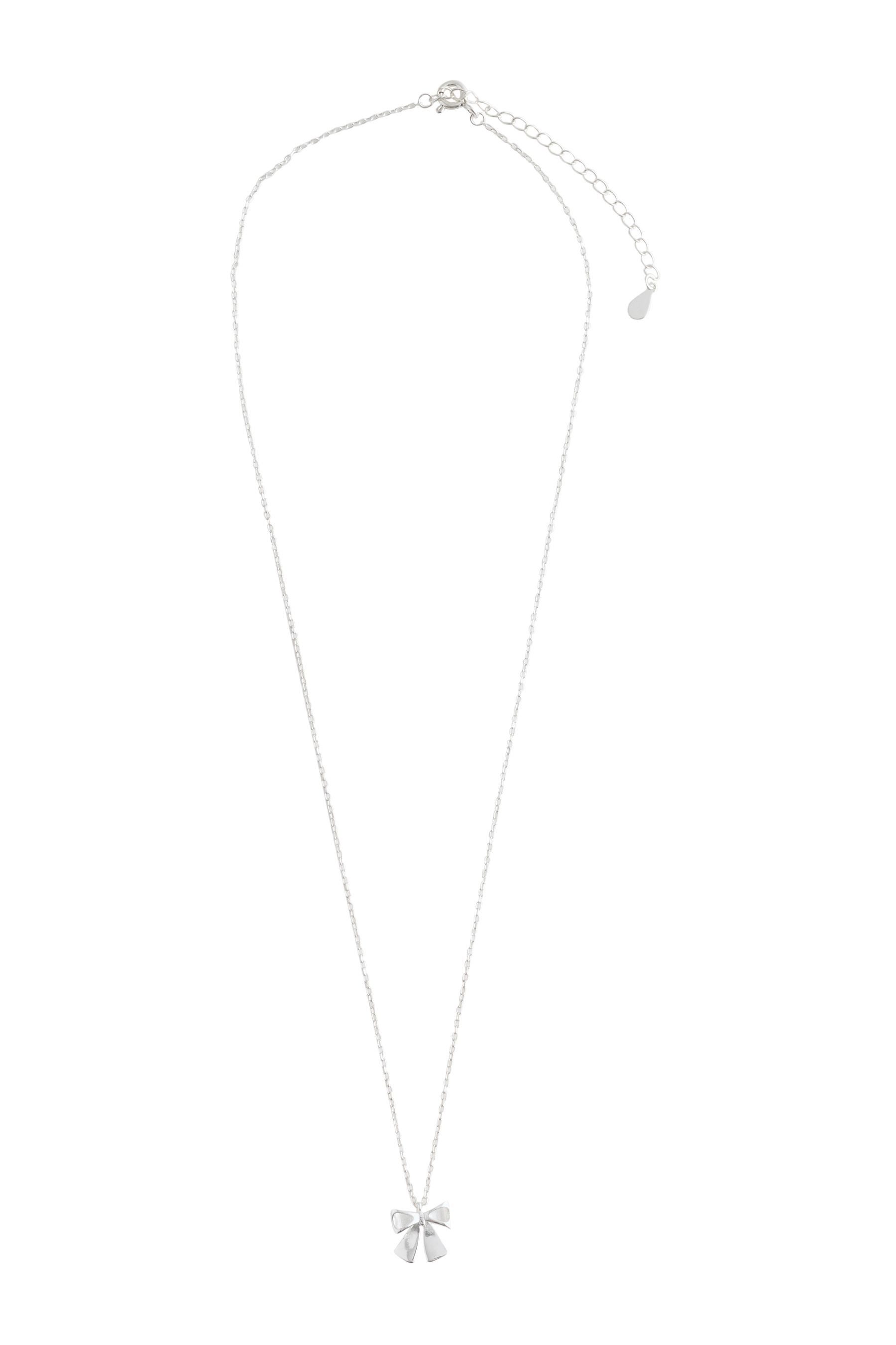 Charm-Kette Halskette mit Schleifenanhänger