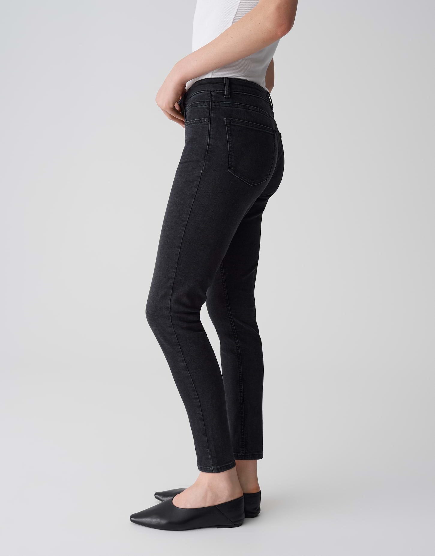 OPUS PANTS Skinny-fit-Jeans ENJA EASE mit Powerstretch Low Rise Ankle, BCI Cotton, Zip-Fly – Bild 5 von 5