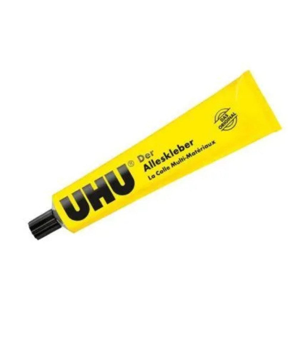 UHU Bastelkleber UHU Alleskleber 125,0 g, (Packung, 1-tlg), für Papier, Holz, Textilien, Metall