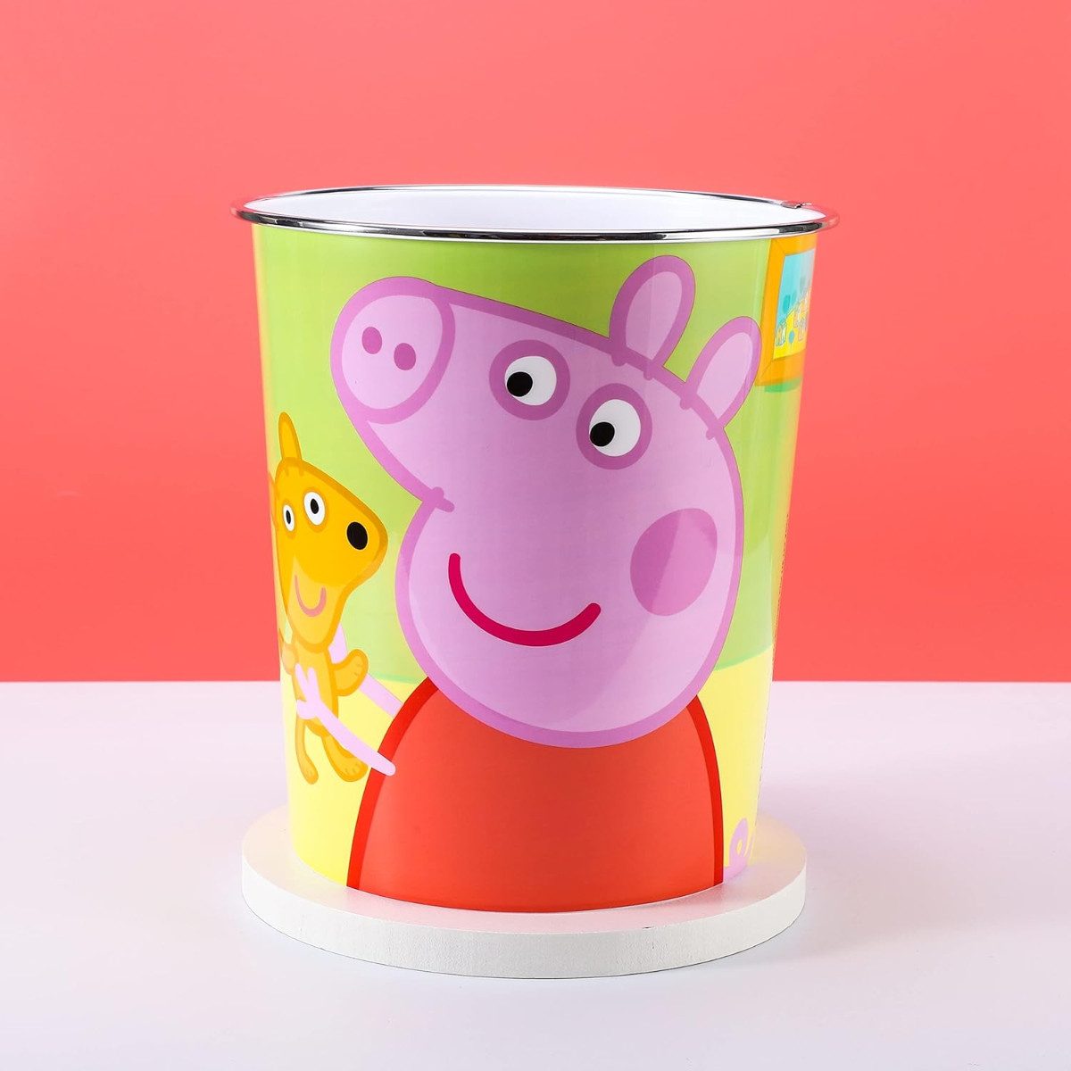 Peppa Pig Papierkorb Kinder Mülleimer Kunststoff mehrfarbig für Kinderzimmer