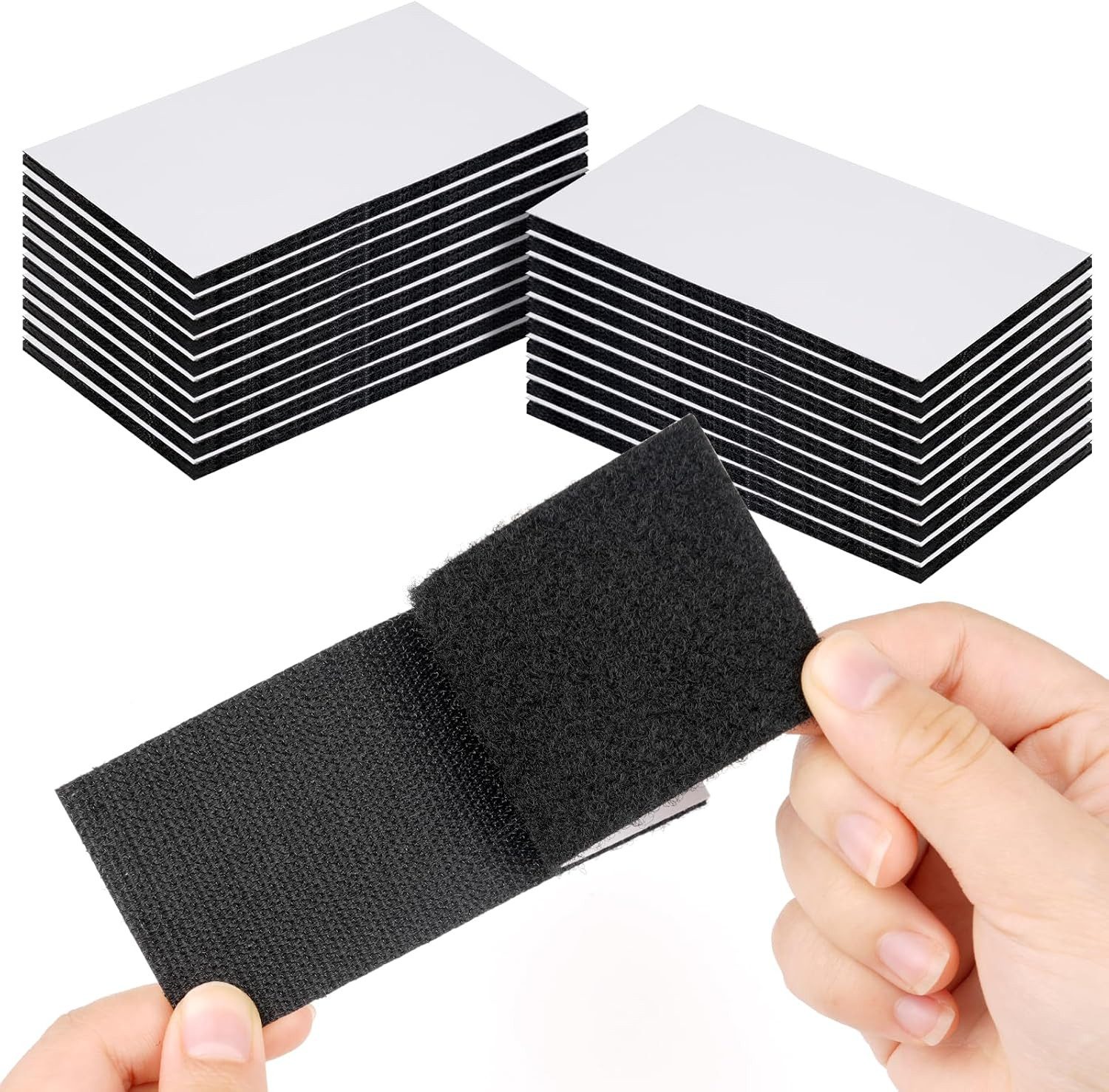 FELIXLEO Klettband Klettband Selbstklebend Extra Stark 40 Stück 50x100mm, (1-St)