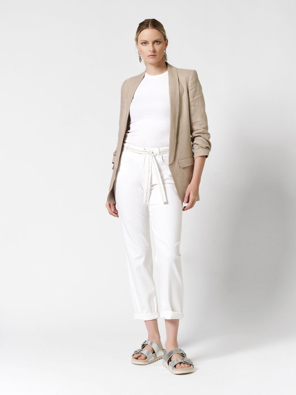 ROSNER 5-Pocket-Jeans Masha_097 mit Bindegürtel günstig online kaufen