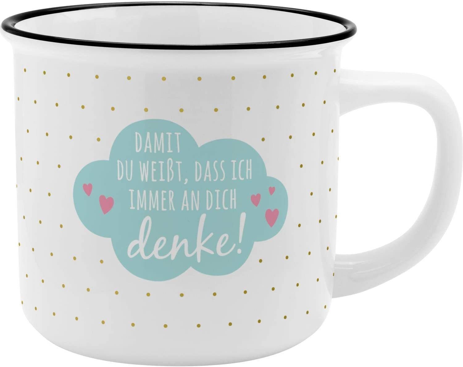 Becher Sheepworld Bürotasse Denke, Porzellan Tasse Tasse Kaffeetasse Lieblingsbecher Sheepworld