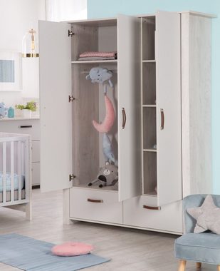 roba® Kleiderschrank Mila, 3-türig, Kinderkleiderschrank