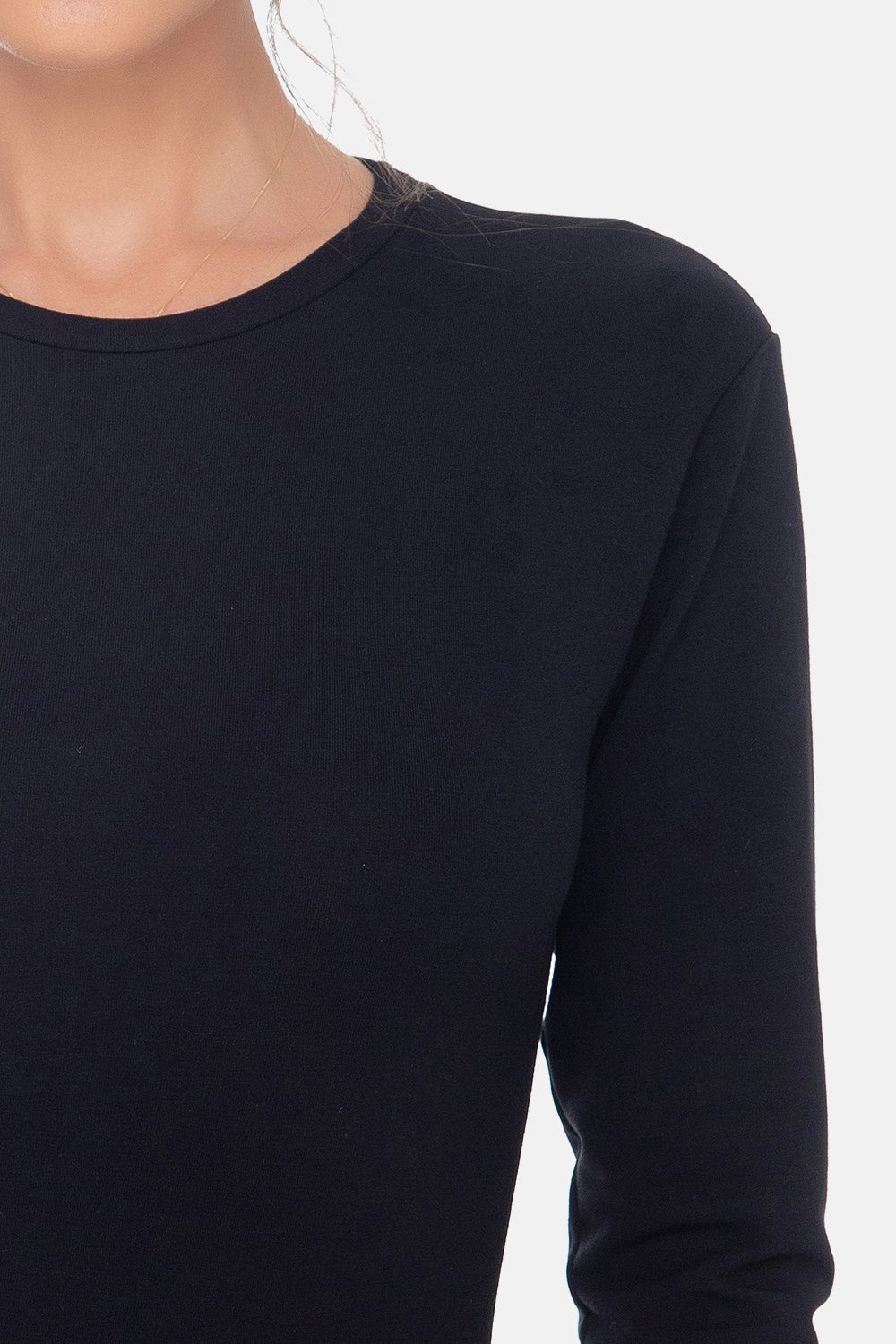 Evoni Body Langarmbody Thermobody Rundhals