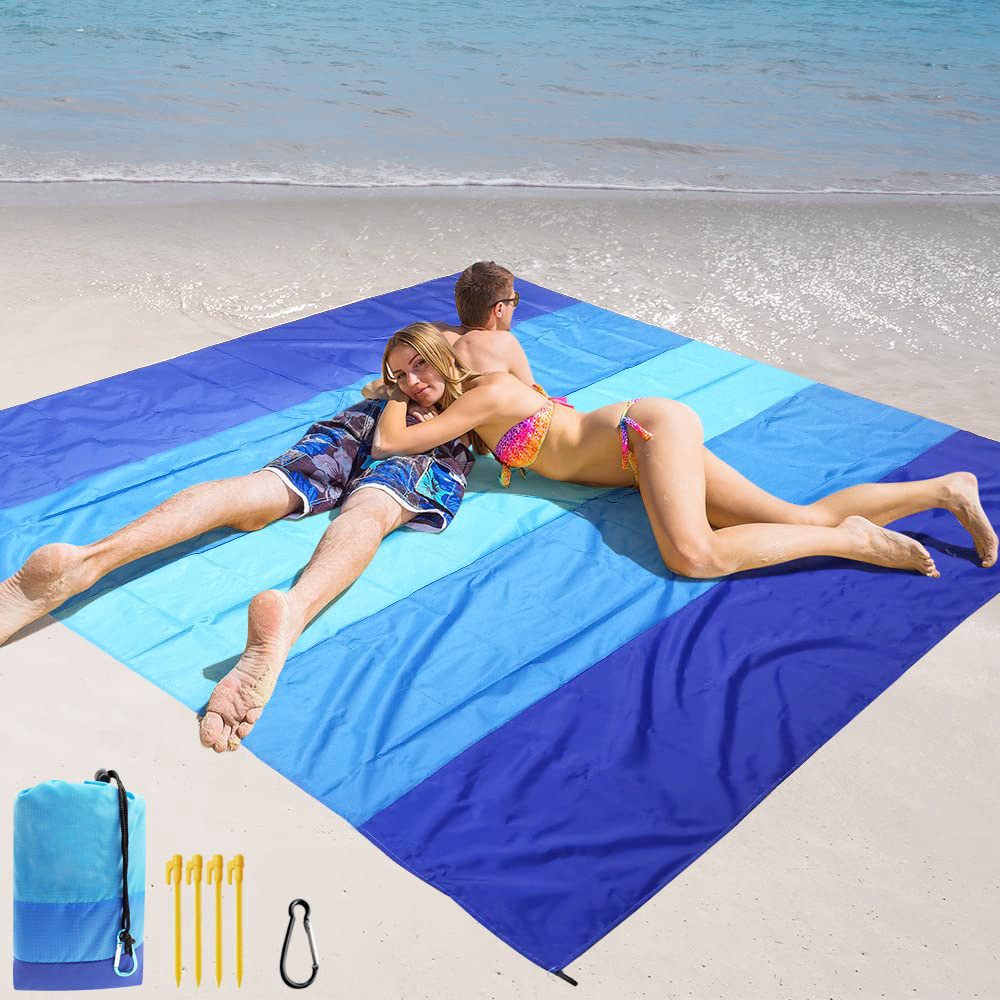 Picknickdecke Stranddecke Sandfrei Wasserdicht, Super Groß 210cm x 200cm, Diwzbyn, Strandmatte, Ultraleicht und Tragbar Picknickdecke