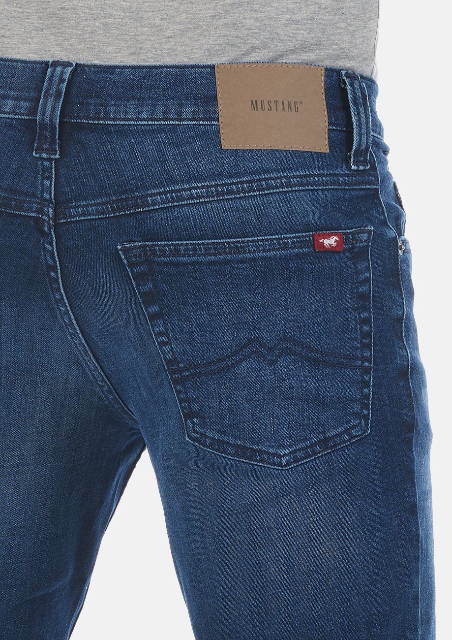 Fit Regular MUSTANG Straight-Jeans Hose Dark Jeanshose mit Denim Tramper Herren (1014413-5000-882) Stretch