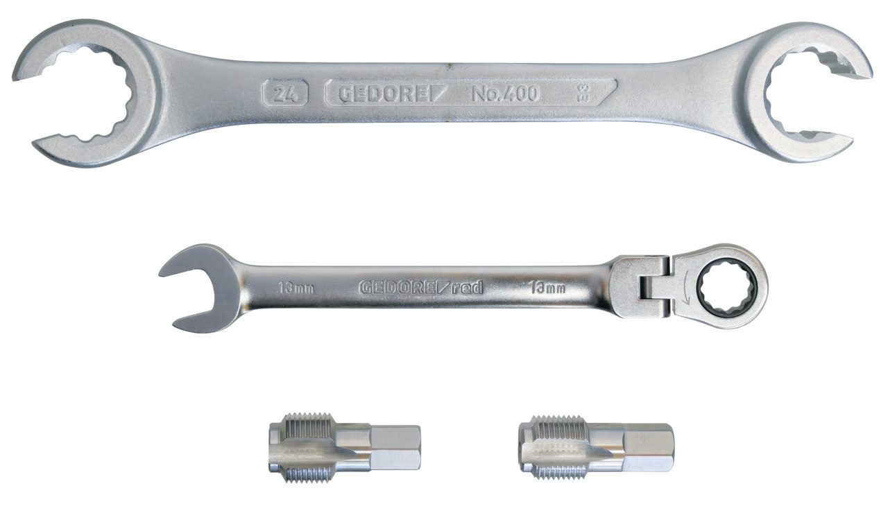 Gedore Gewindebohrer Automotive KL-0132-14 K Gewindereparatursatz für Abgassensoren