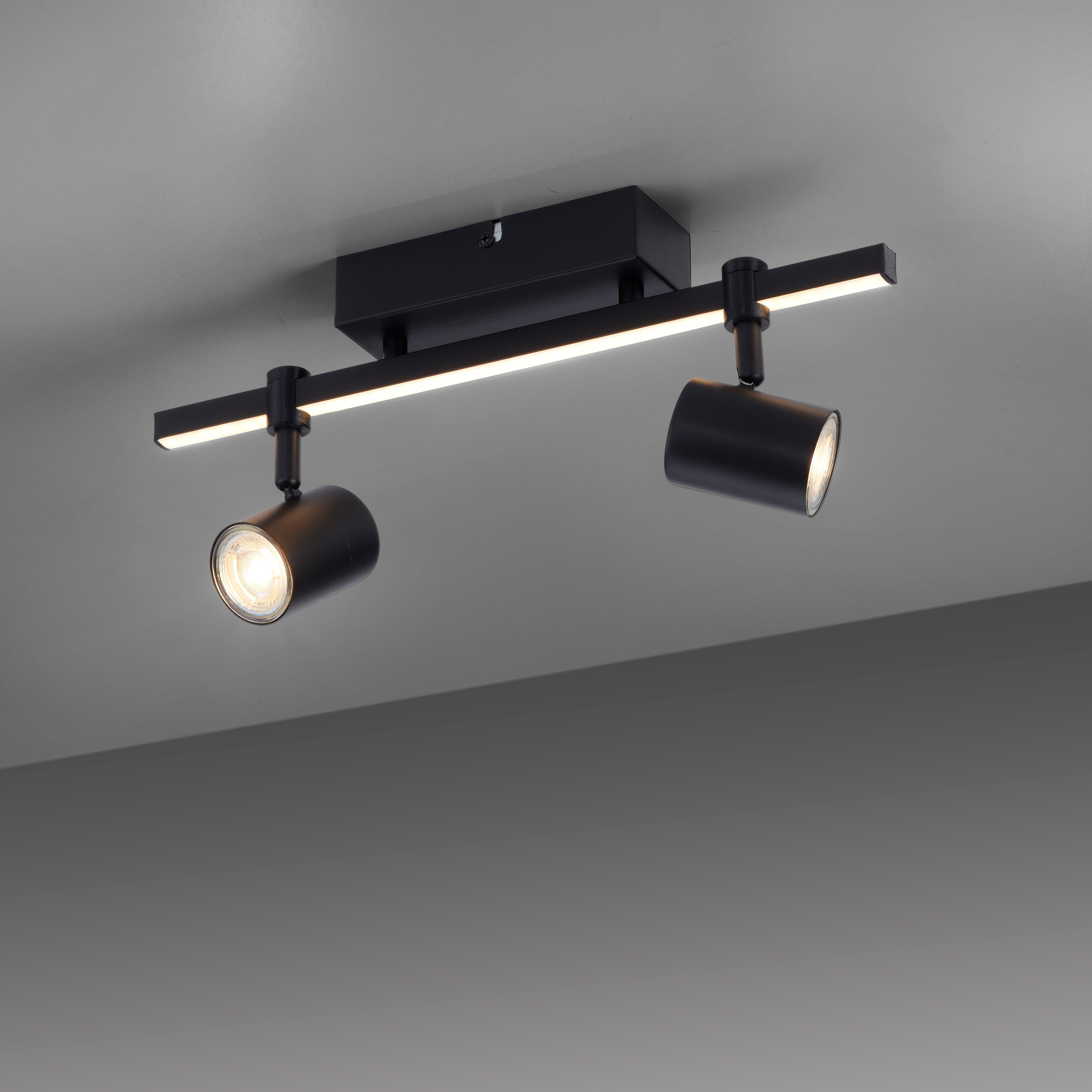 Paul Neuhaus LED separat BARIK, fest Warmweiß, integriert, wechselbar, Wandleuchte LED, (Schalter) LED steuerbar