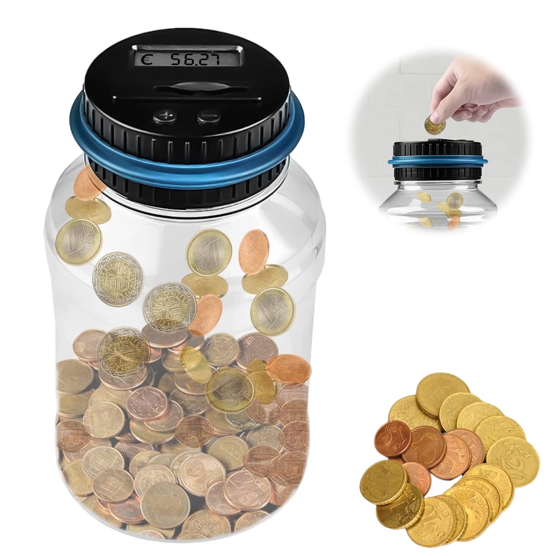 Senmudi Spardose Digitale Spardose mit Zähler, Automatische Spardose, (1.8L günstig online kaufen