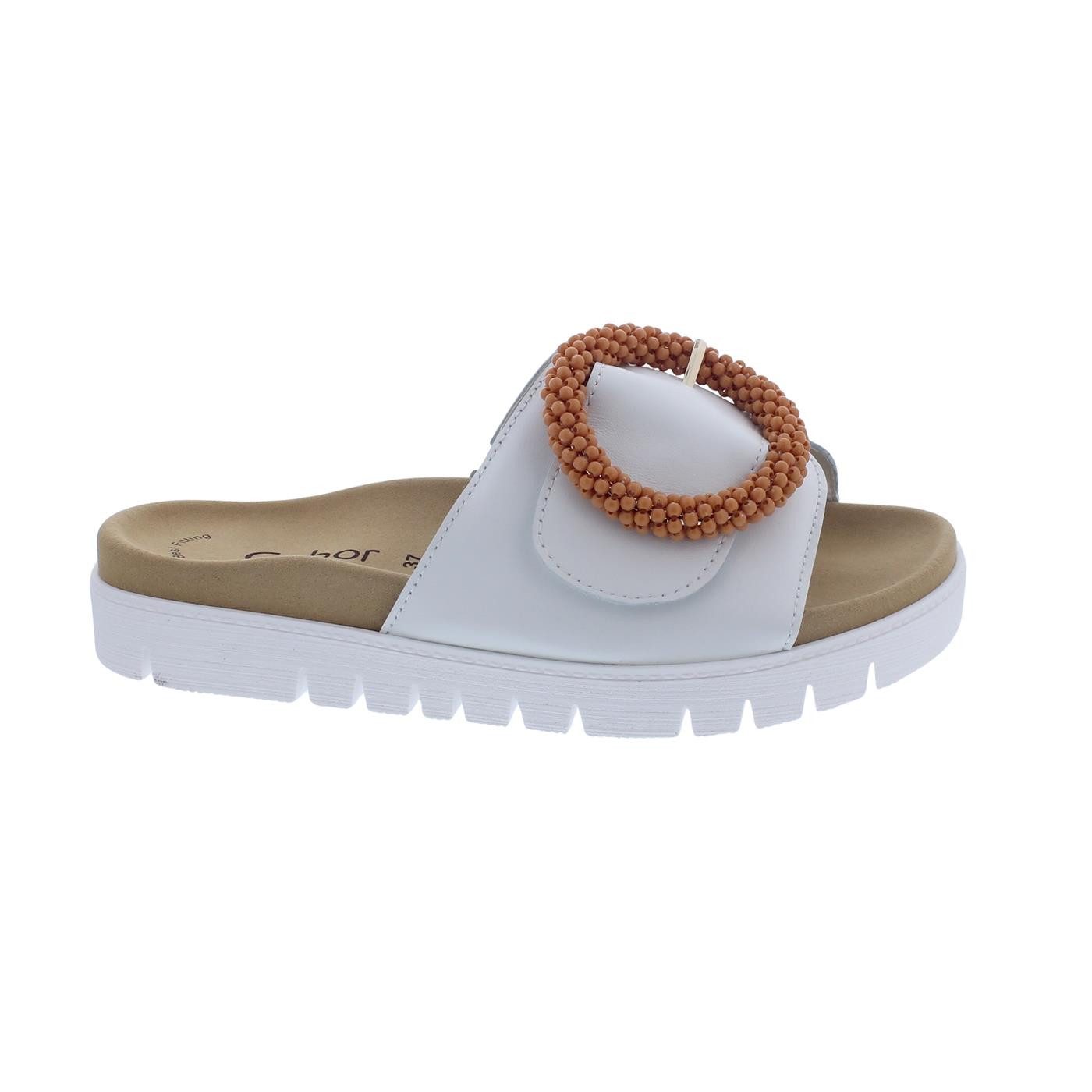 Gabor Gabor Pantolette 63.745.21, Glattleder, weiss günstig online kaufen