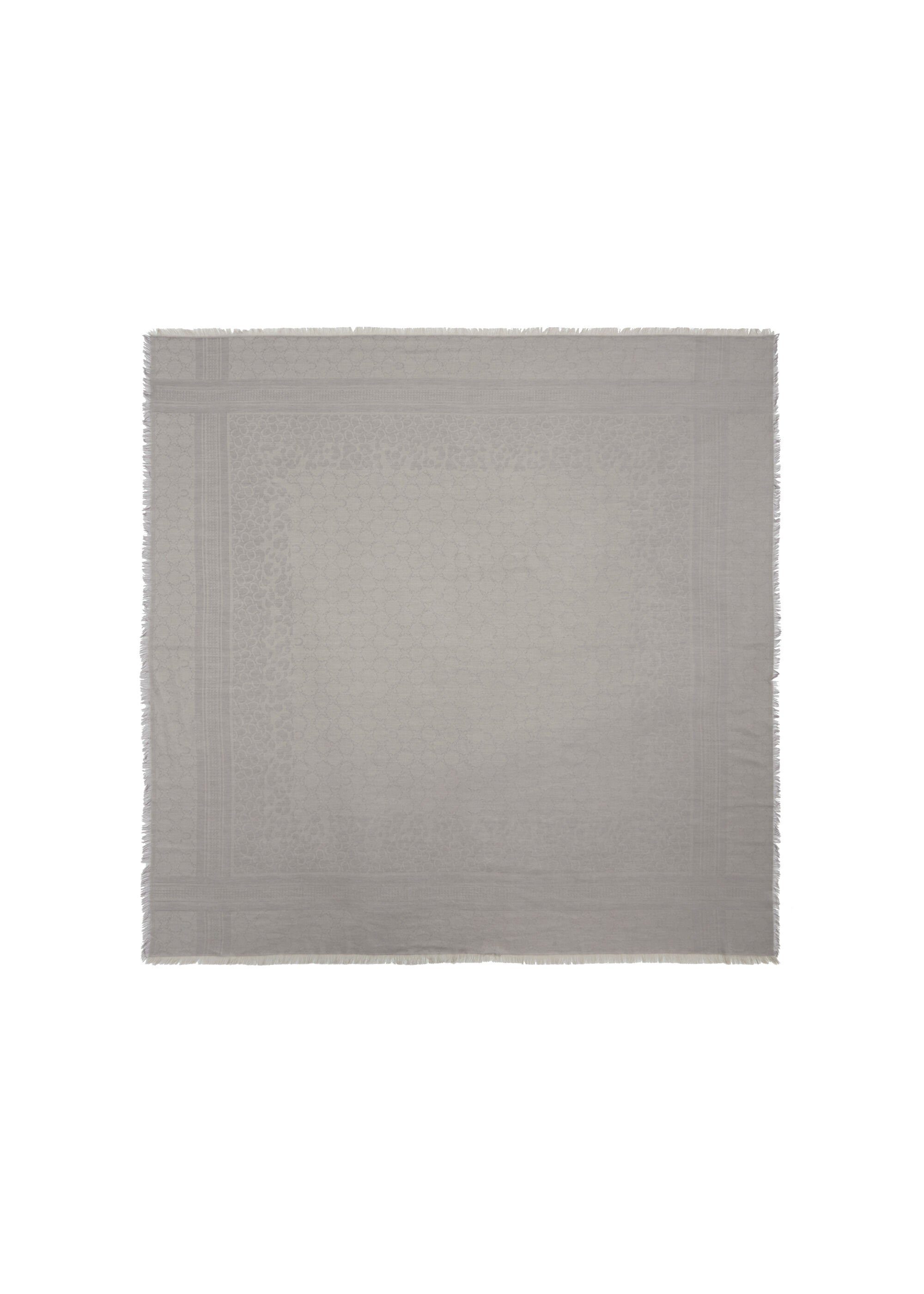 grau Edles Halstuch Codello Glanz Logo-Tuch Feiner Baumwolle und Modal, aus
