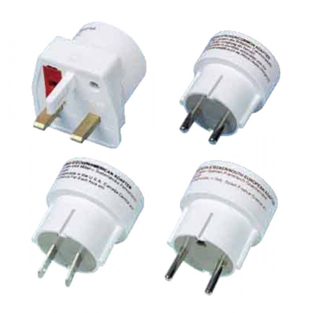 Vivanco Steckdose Vivanco RS4W Reisesteckerset leicht und kompakt., Reisesteckerset für unterwegs, kompakt und leicht