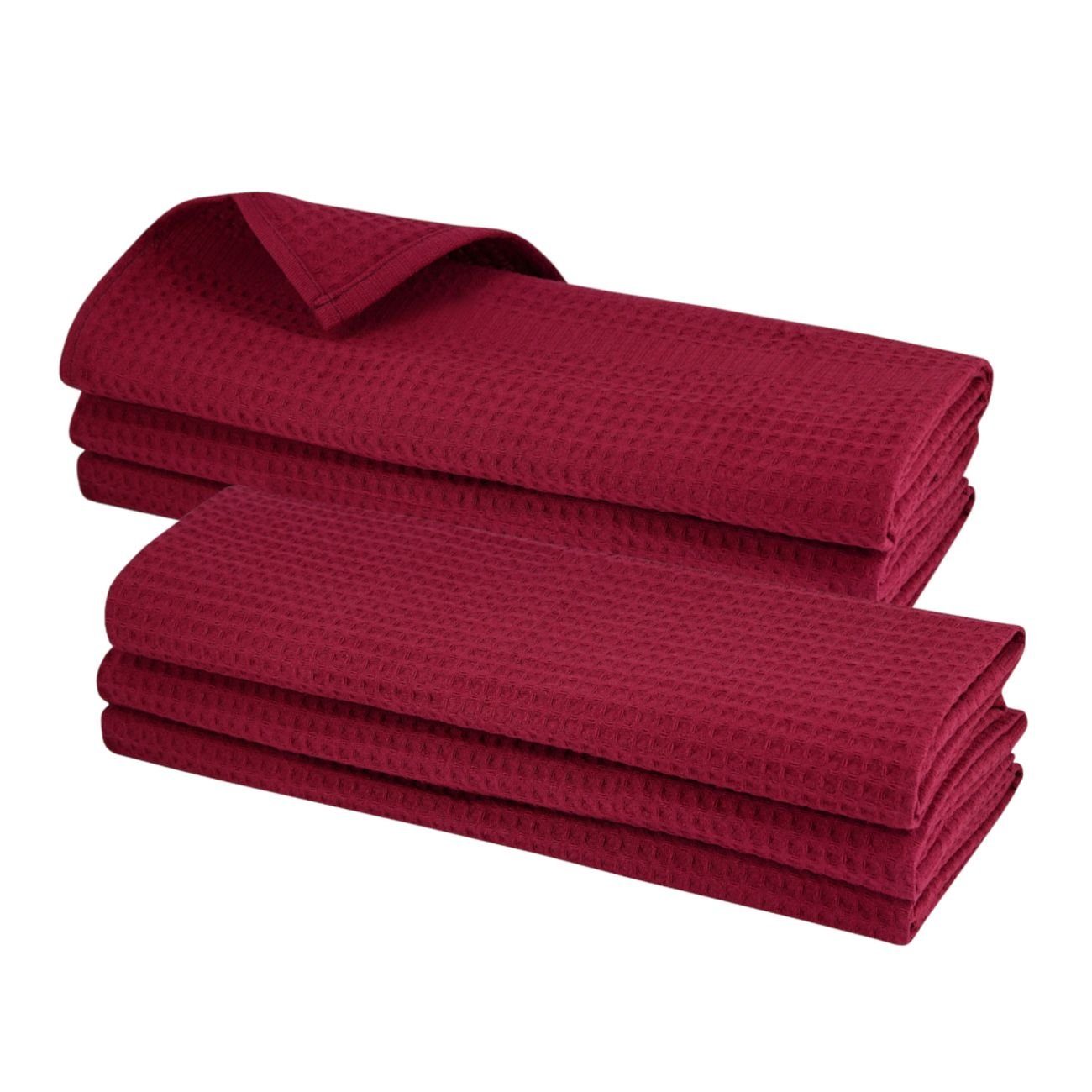 Engelland Geschirrtuch Poliertuch, (Vorteils-Set, 6-tlg., Waffel-Pique), 10 günstig online kaufen