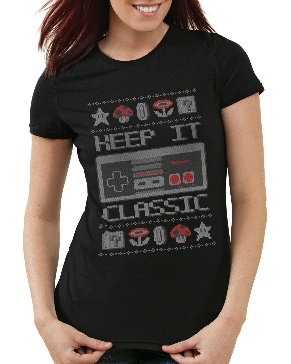 style3 T-Shirt Keep it Classic Ugly Sweater NES x-mas pulli weihnachten sweater