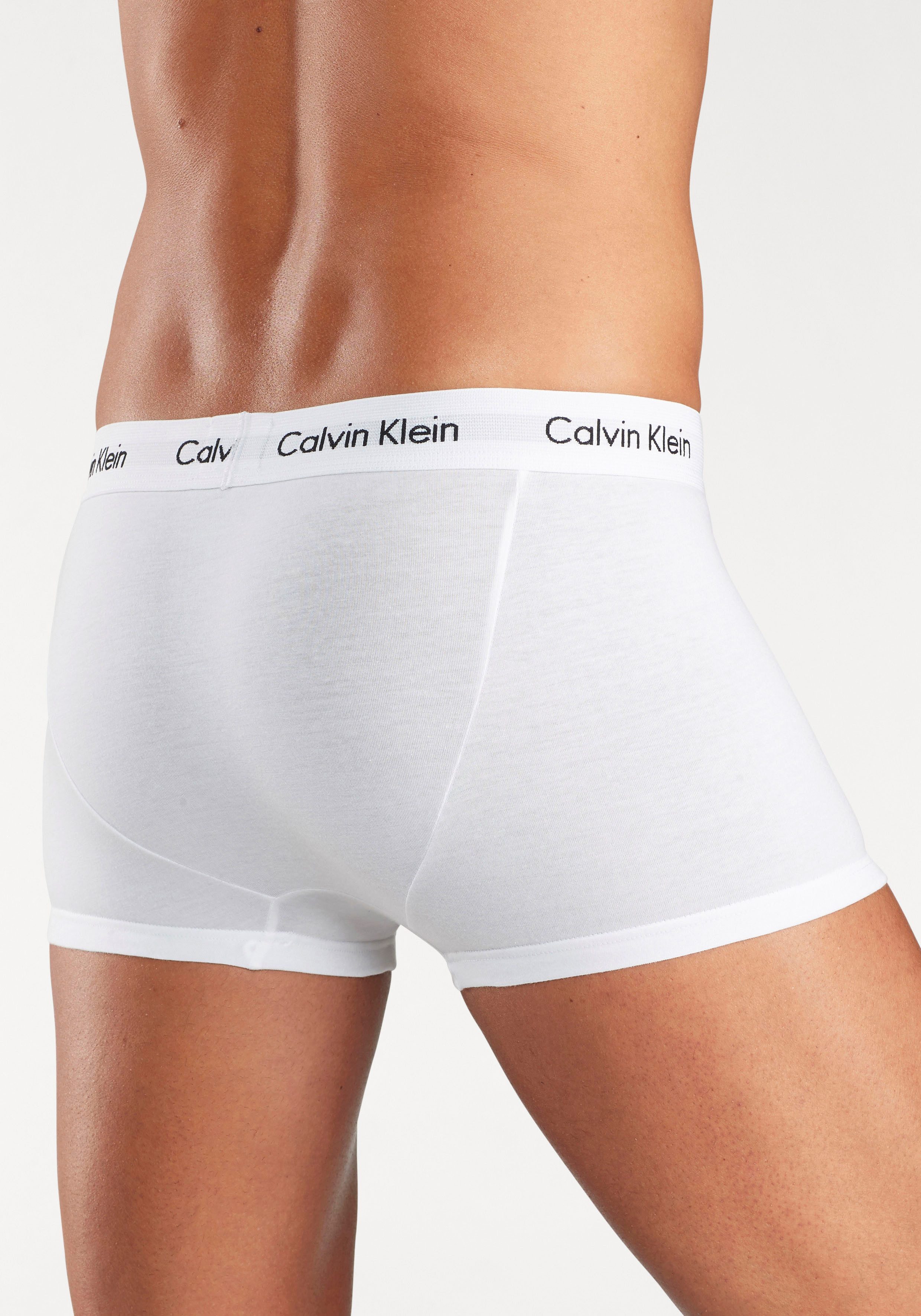 Calvin Klein Underwear Trunk Low Rise Trunk 3 PACK (3-St) mit weißem Webbund – Bild 5 von 5