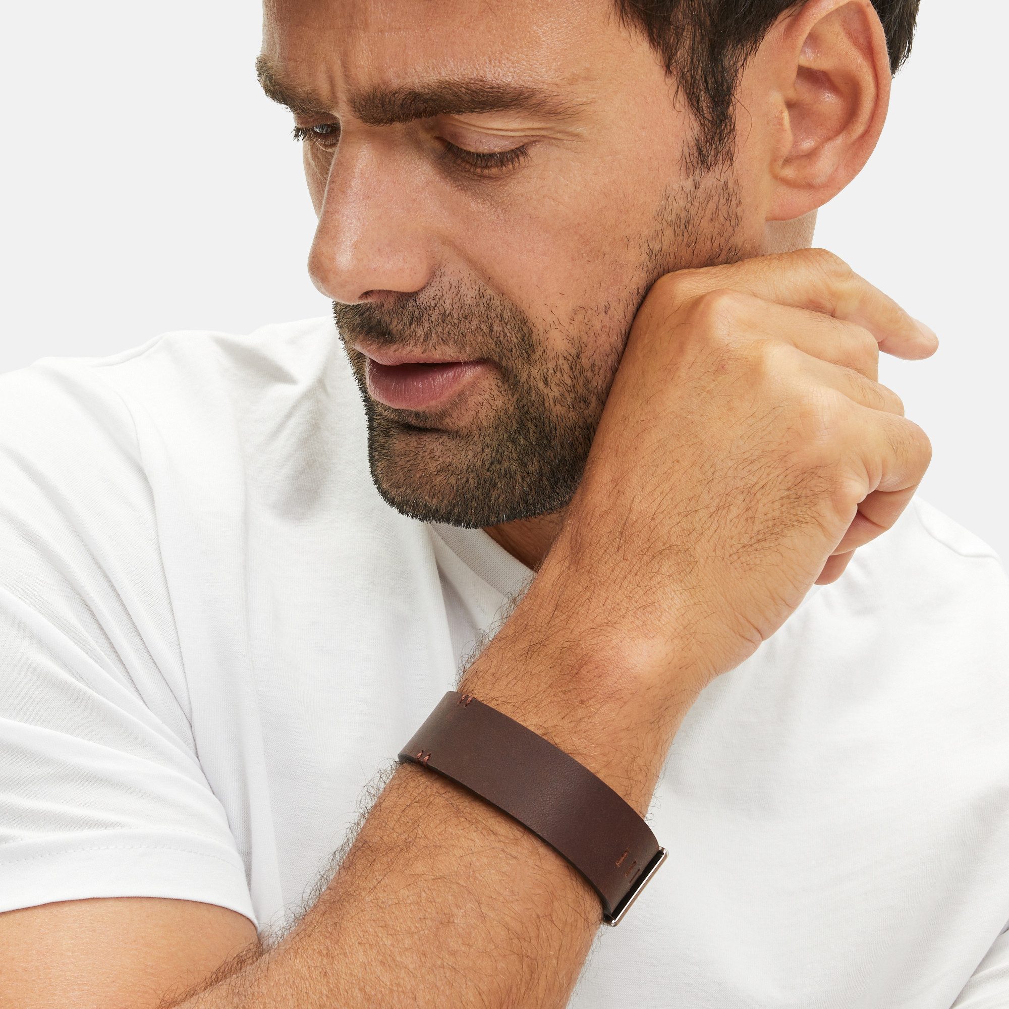 FYNCH-HATTON Lederarmband Schmuck Geschenk Armband The Wide Leather
