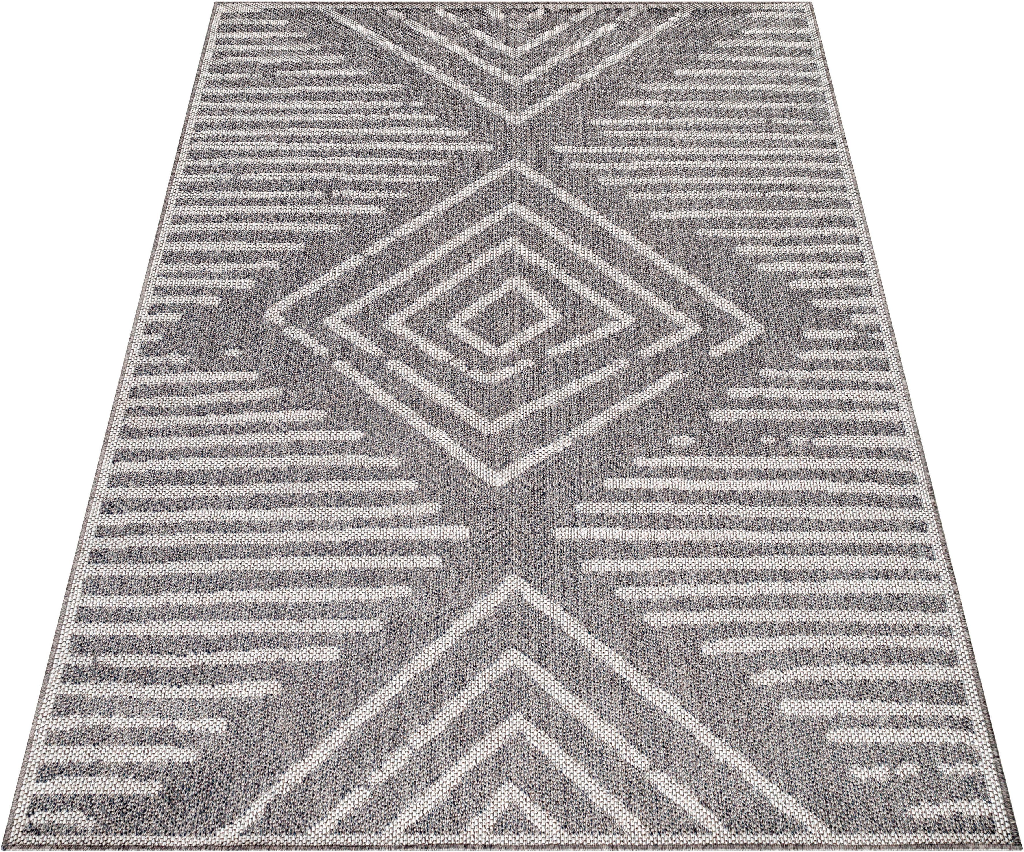 Ayyildiz In- und Outdoor-Teppich Aruba 4902 Grau 200 cm x 290 cm günstig online kaufen
