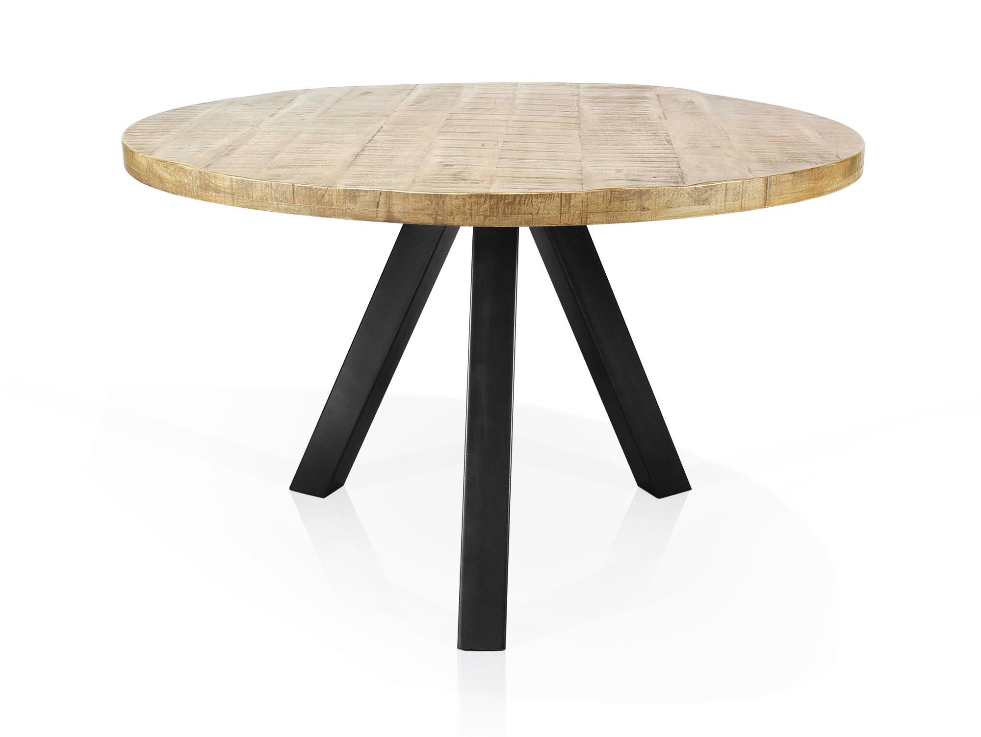 Moebel-Eins Esstisch, ZANTA Esstisch, Platte: 2.5 cm, Material Massivholz, Mangoholz