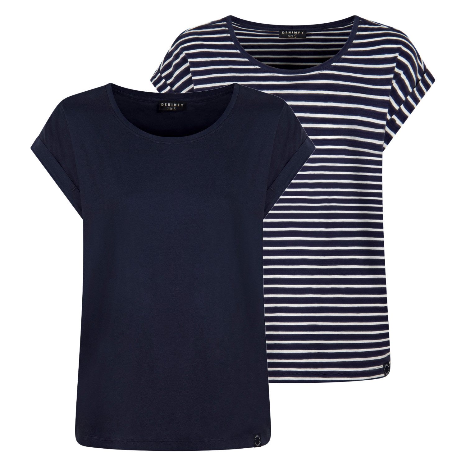 DENIMFY T-Shirt Damen Top DFSophie Regular günstig online kaufen