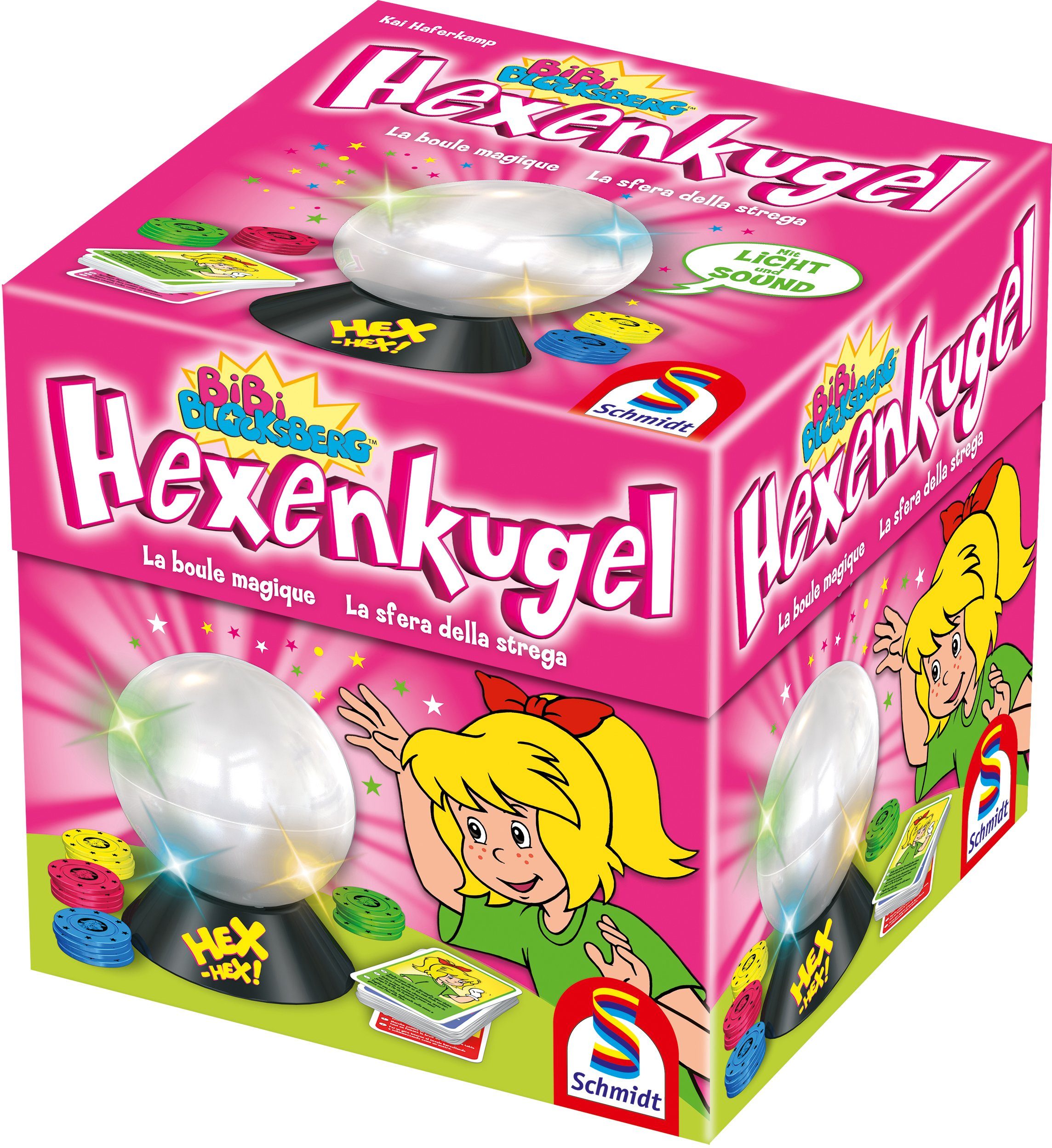Schmidt Spiele Spiel Bibi Blocksberg, Hexenkugel, mit Sound- und Lichteffekten