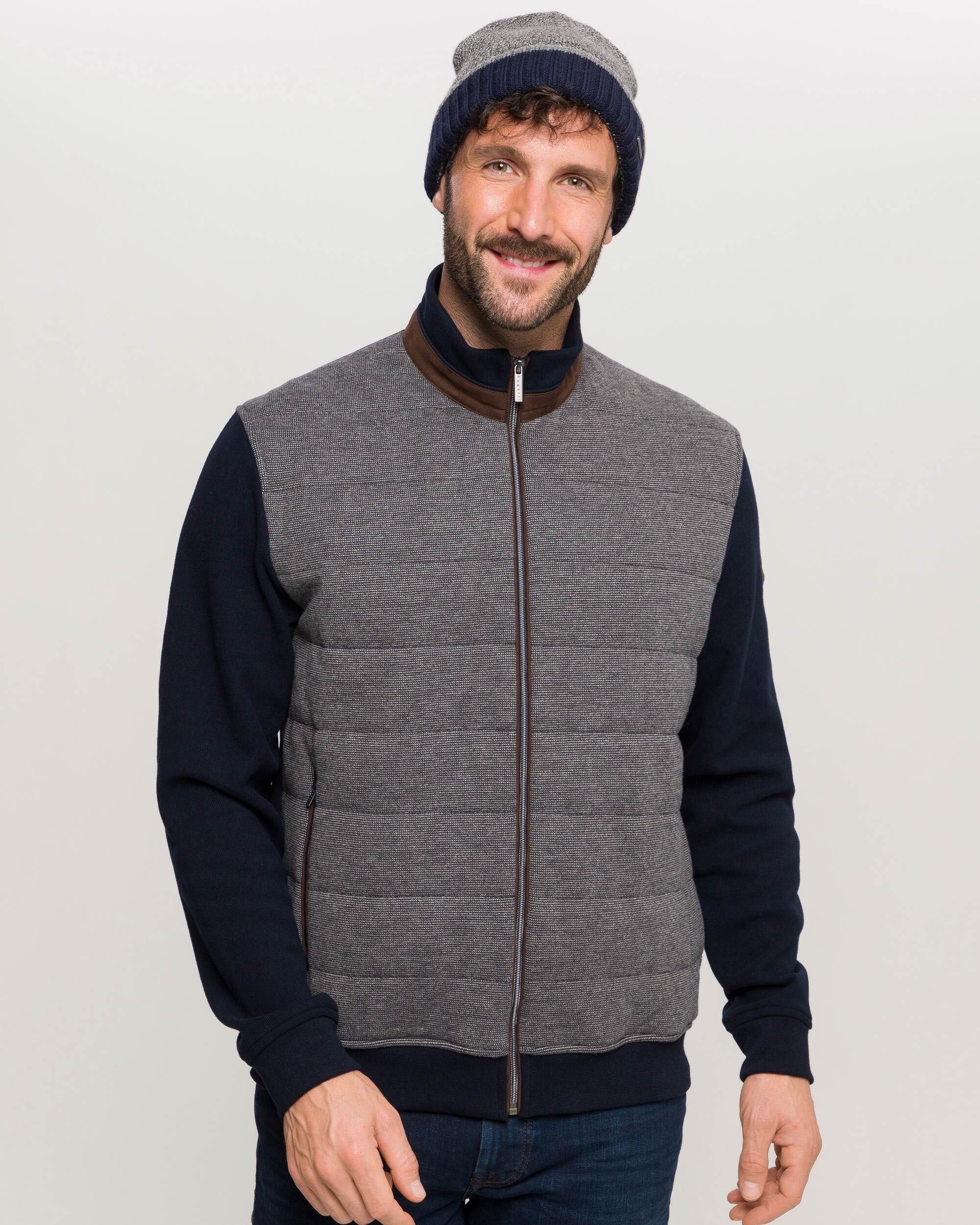 bugatti Strickmütze Strickmütze in Wollmischung (ohne Fransen)