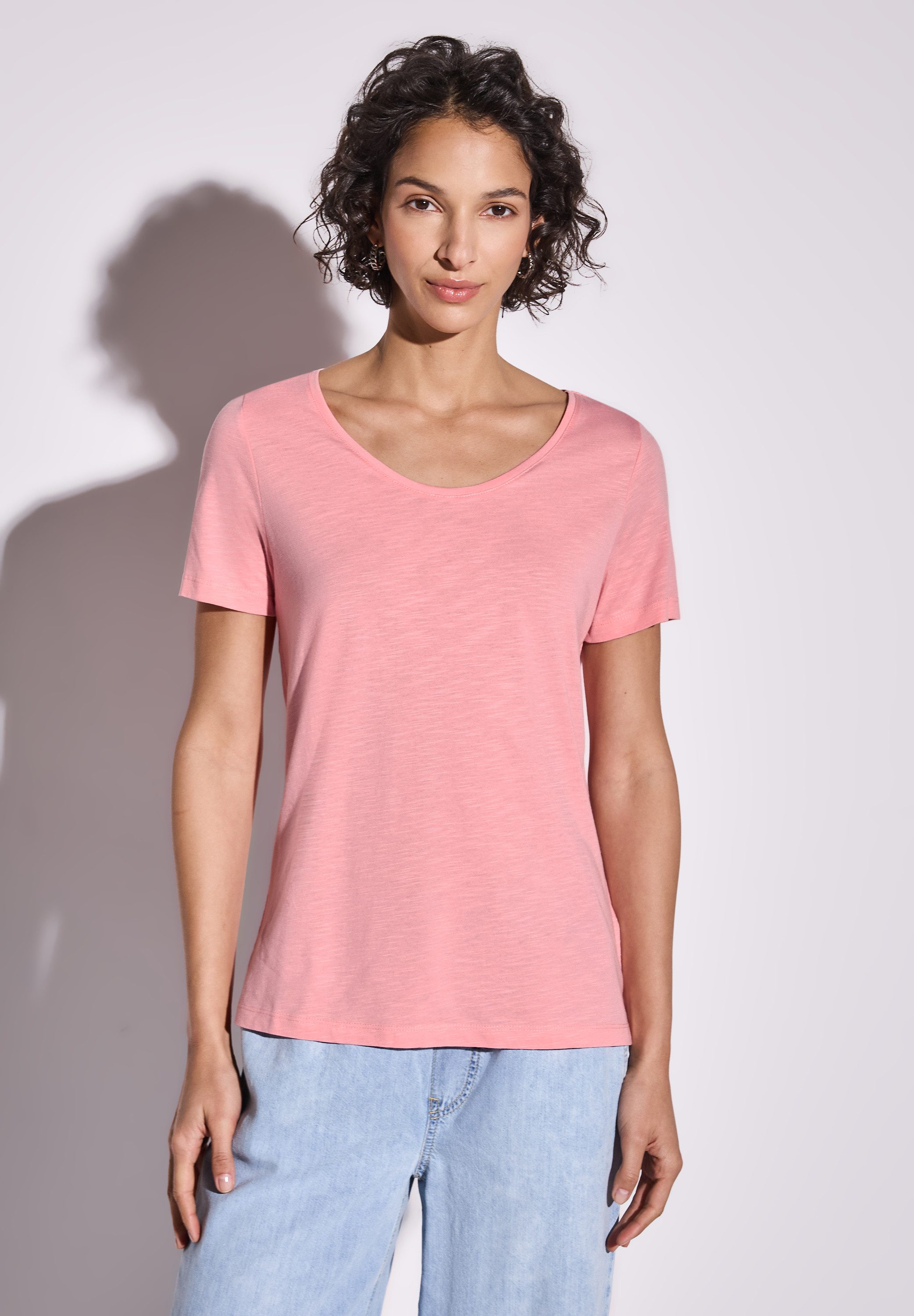 STREET ONE V-Shirt, mit V-Ausschnitt günstig online kaufen