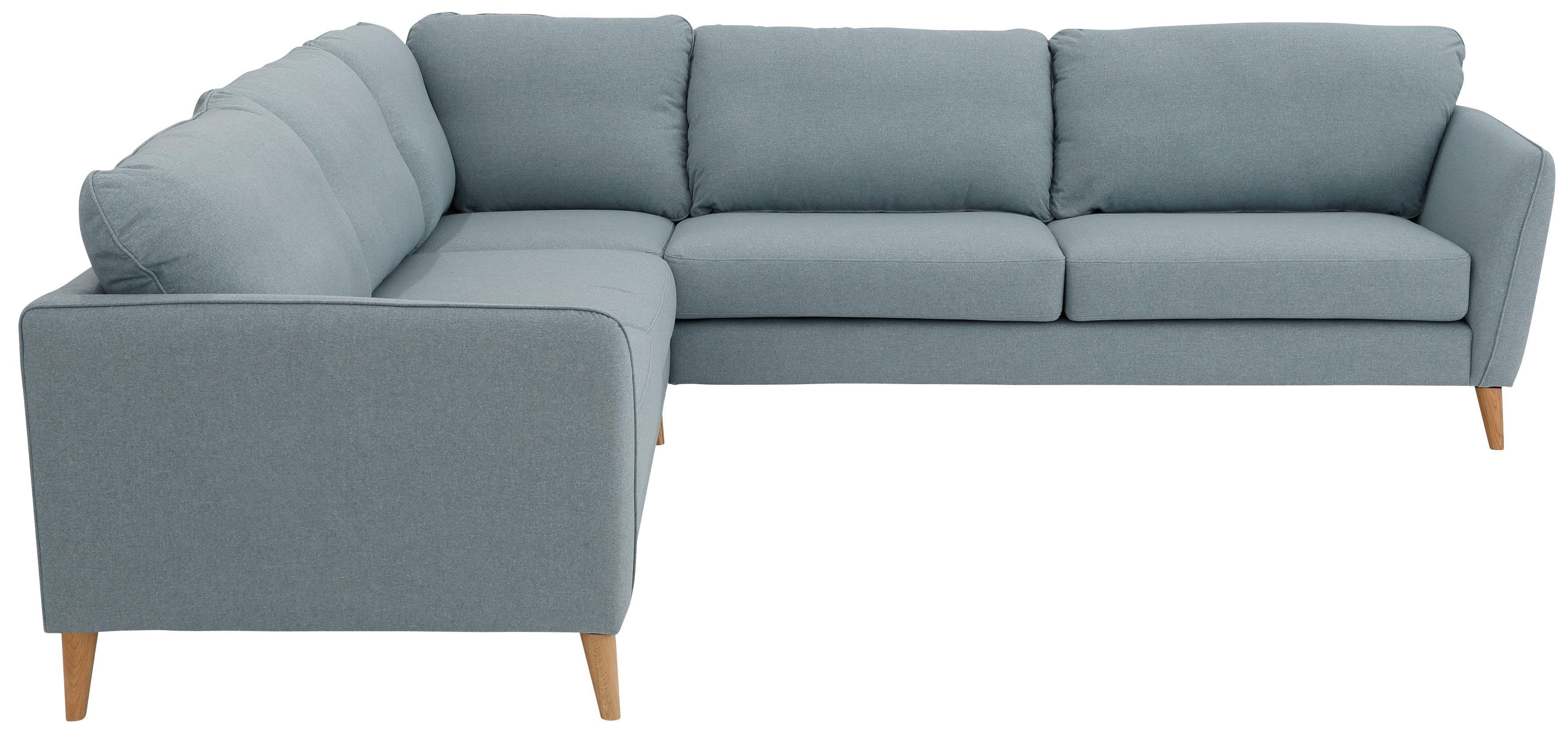 Home affaire Ecksofa "MARSEILLE 278/278 cm, L-Form, Webstoff, Flachgewebe, günstig online kaufen
